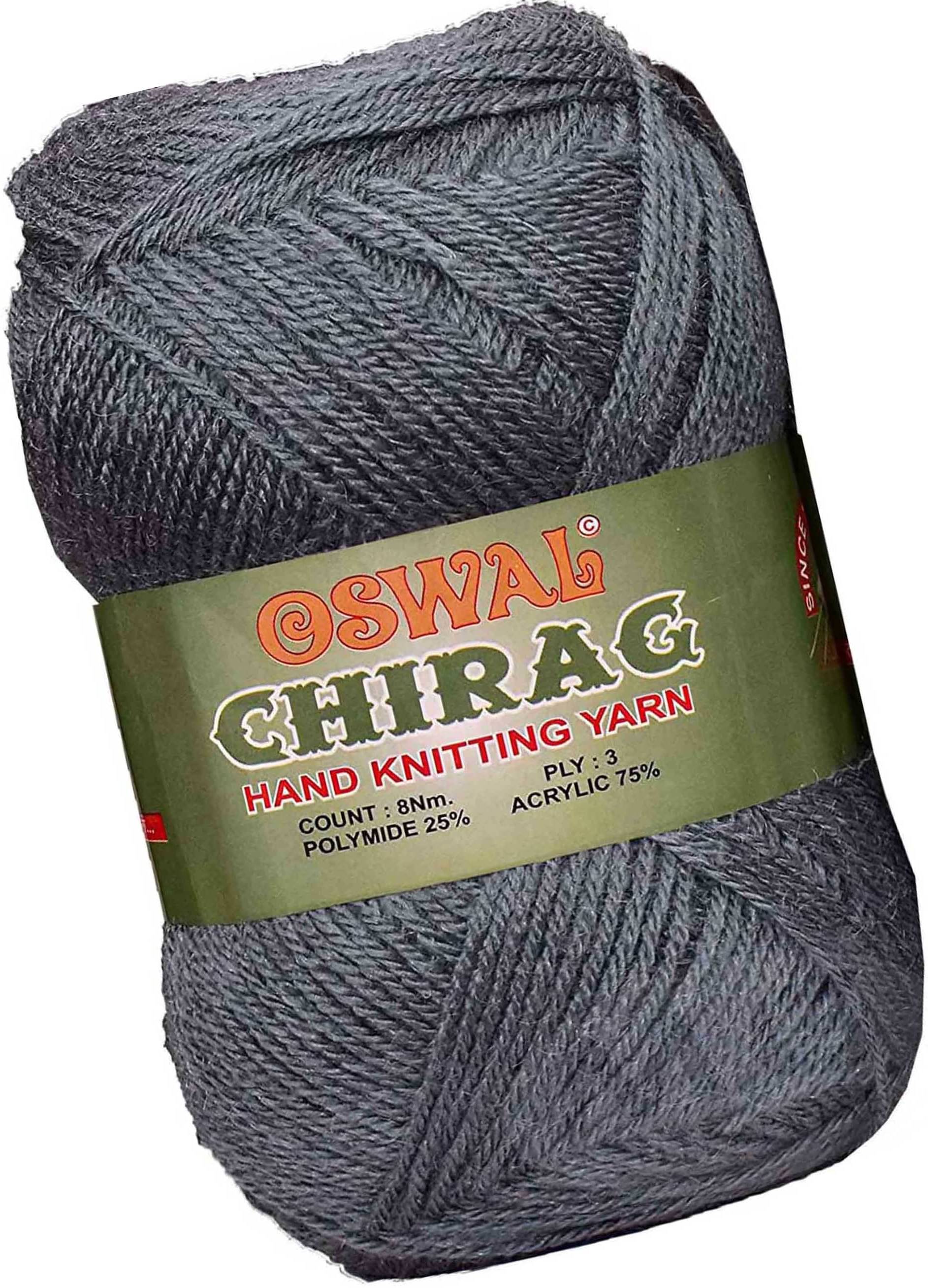     			Represents Oswal Chirag  Light Mouse Grey 600 gms Wool Ball wool S Art-AJEG