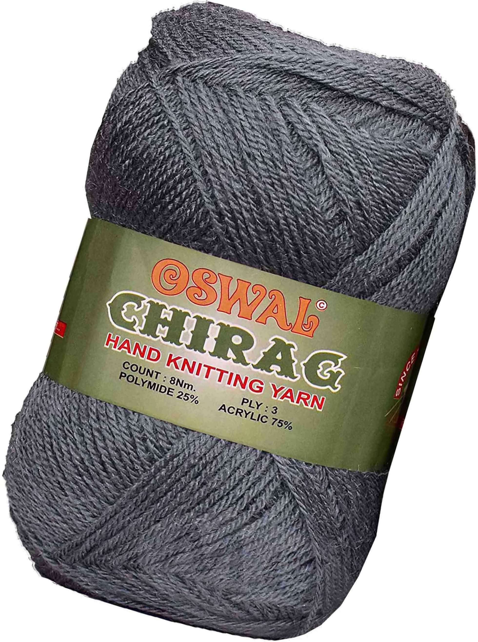     			Represents Oswal Chirag  Light Mouse Grey 400 gms Wool Ball wool S Art-AJEG