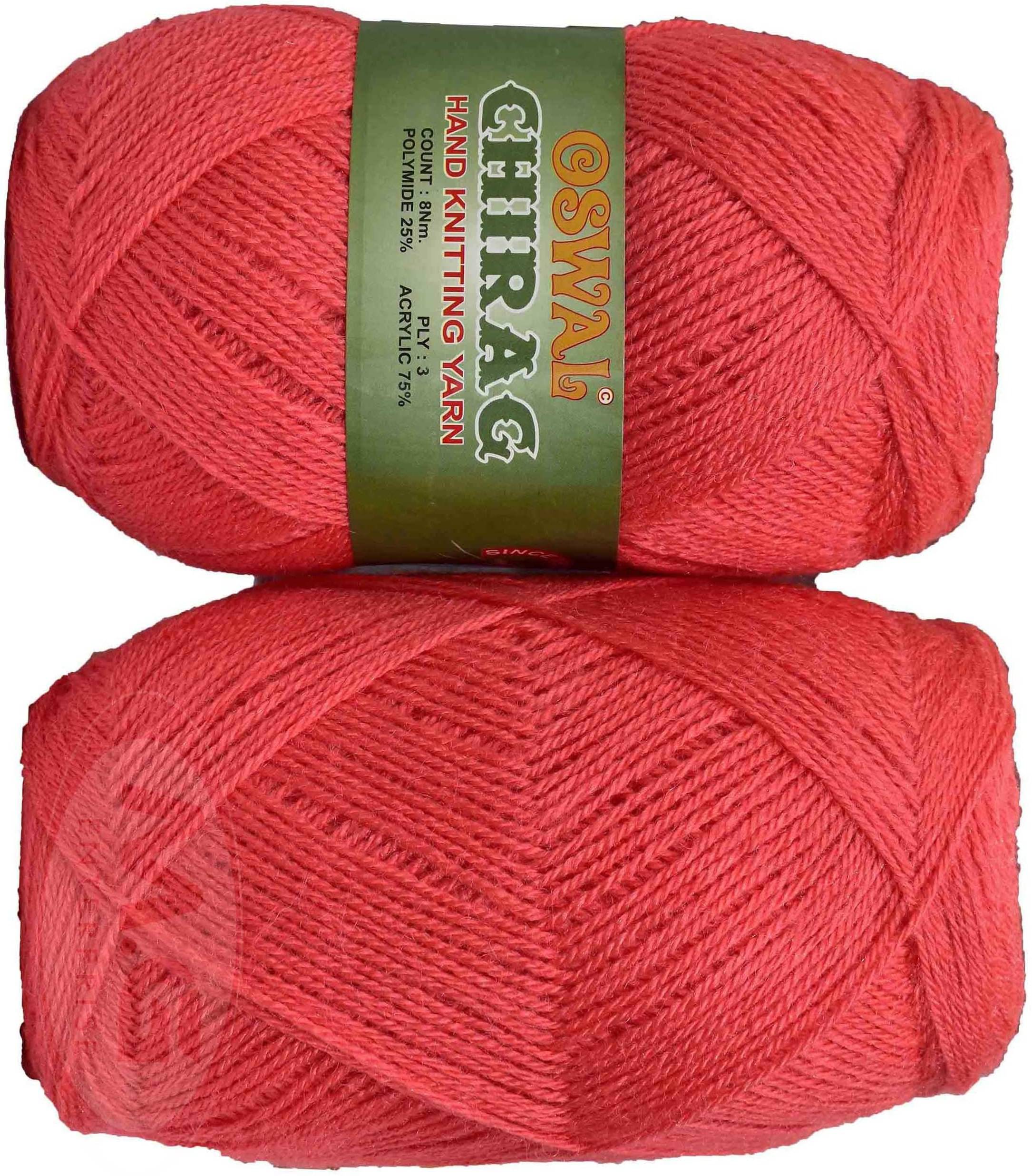    			Represents Oswal Chirag  Light Red 600 gms Wool Ball wool E Art-AJEH