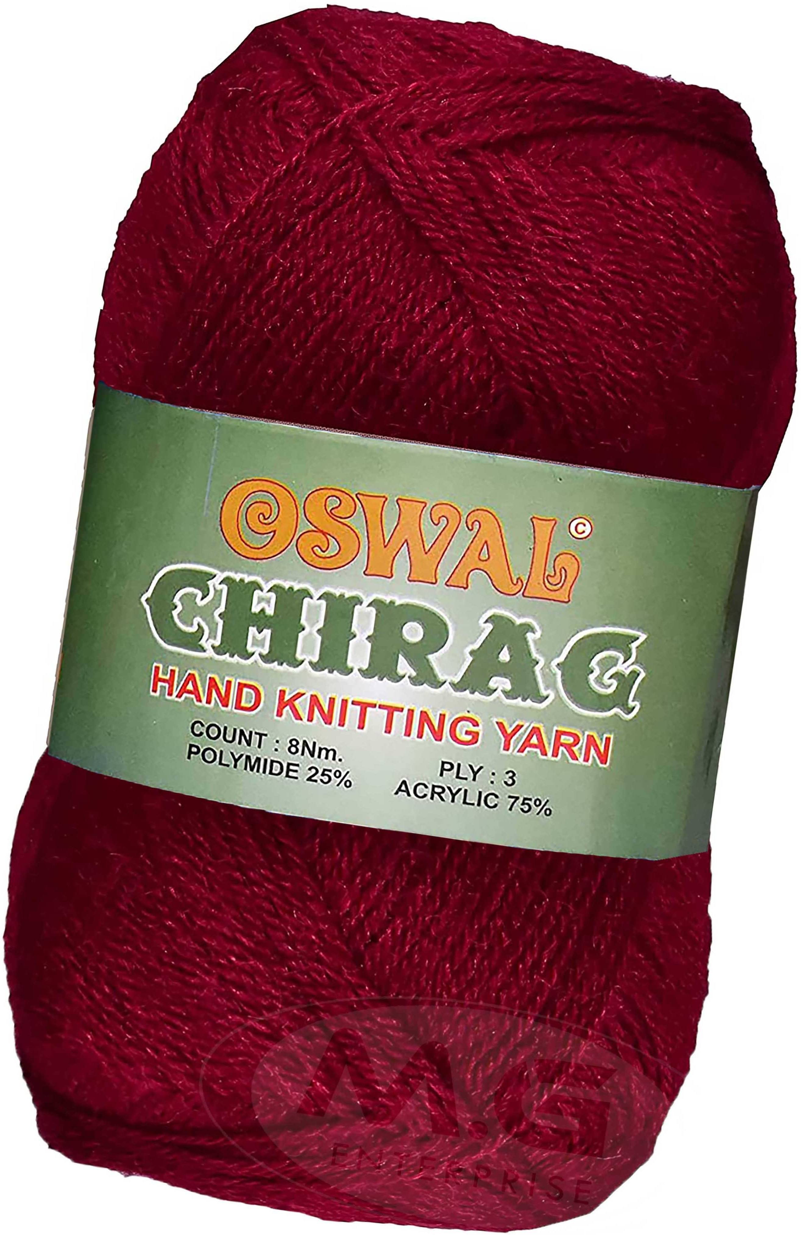     			Represents Oswal Chirag  Mehroon 400 gms Wool Ball wool G Art-AJFJ