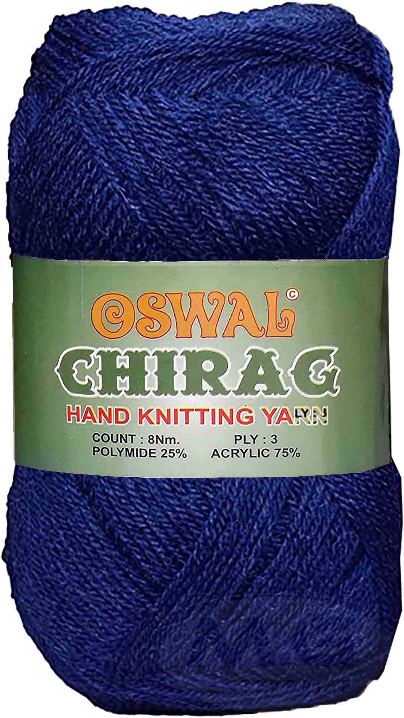     			Represents Oswal Chirag  Navy 200 gms Wool Ball wool DA Art-AJDF