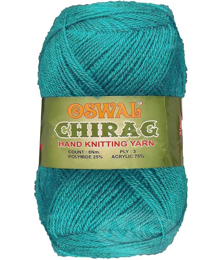    			Represents Oswal Chirag  Teal Green 200 gms Wool Ball wool X Art-AJDF