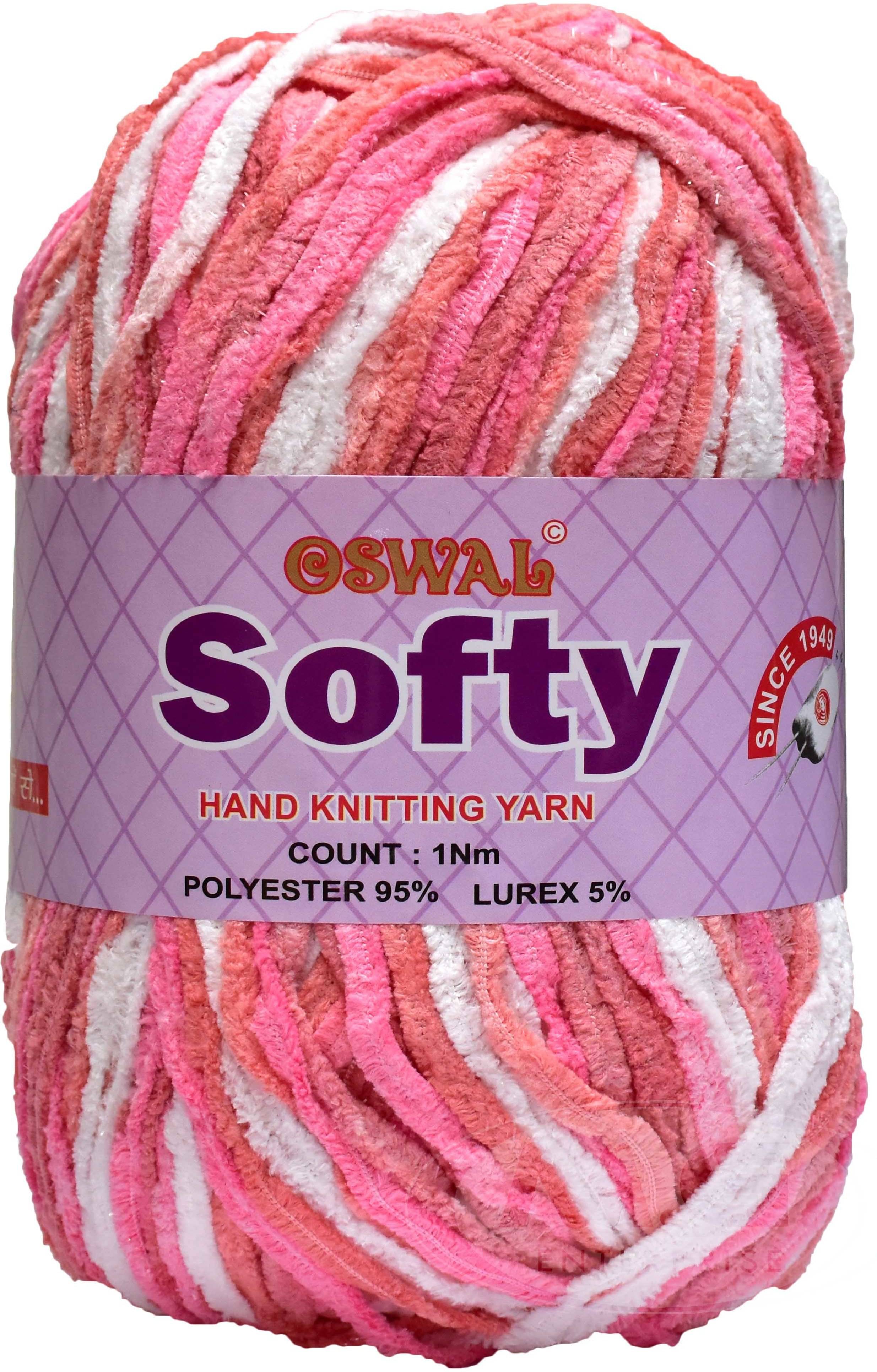     			Represents Oswal Knitting Yarn Thick Wool, Softy Gajri/Peach 150 gm Art-GGF