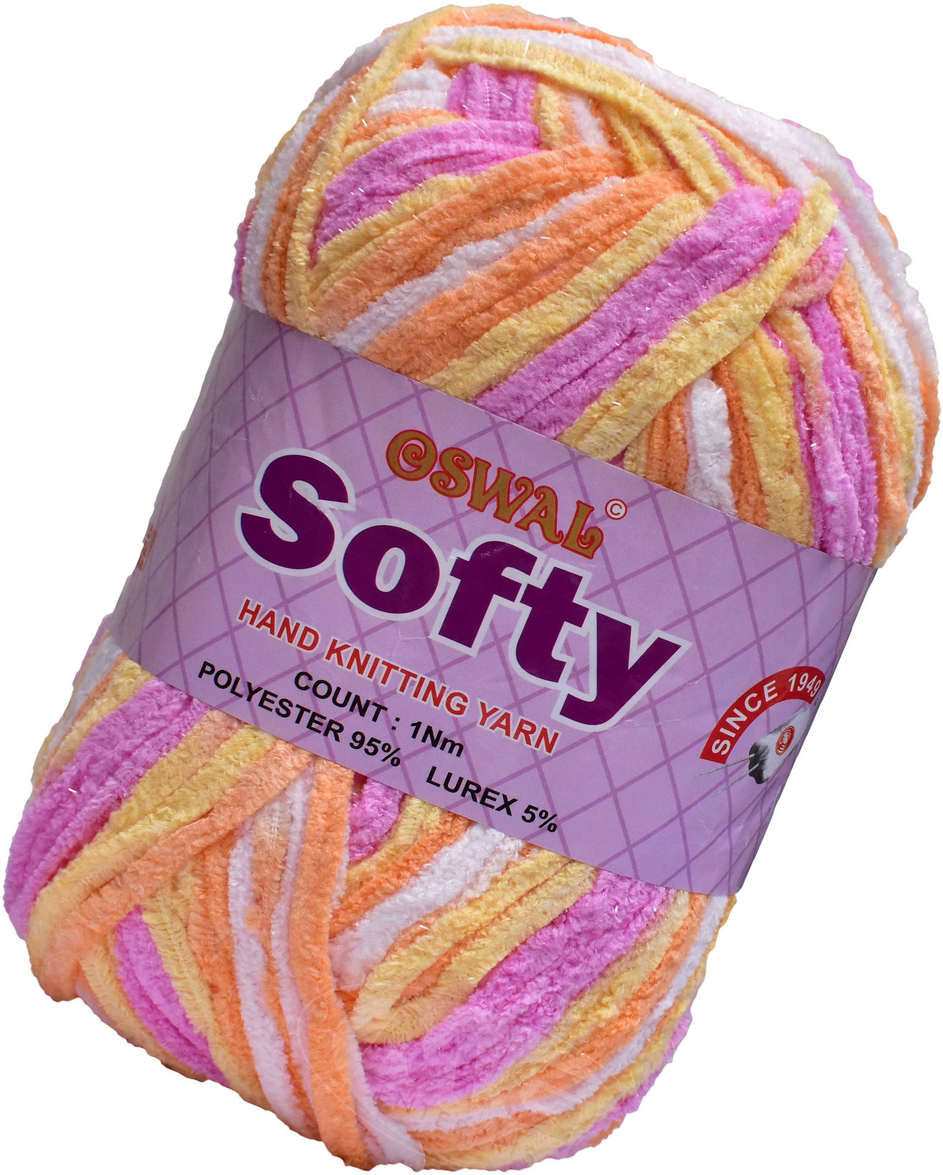     			Represents Oswal Knitting Yarn Thick Wool, Softy Pink 450 gm Art-GHJ