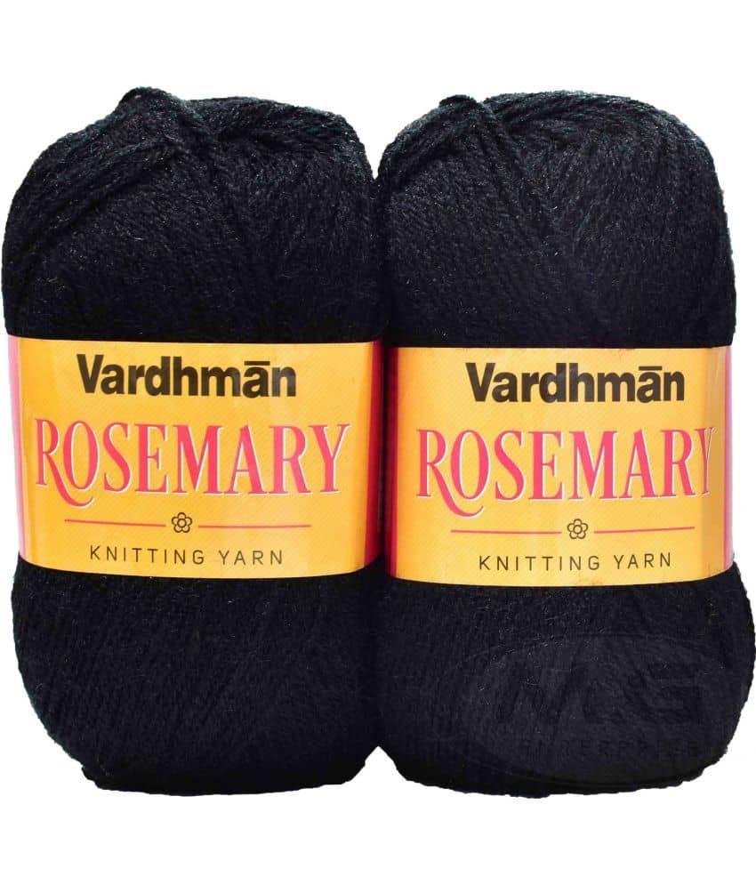 Represents Vardhman S_Rosemary Black (300 gm) knitting wool Art-FHA
