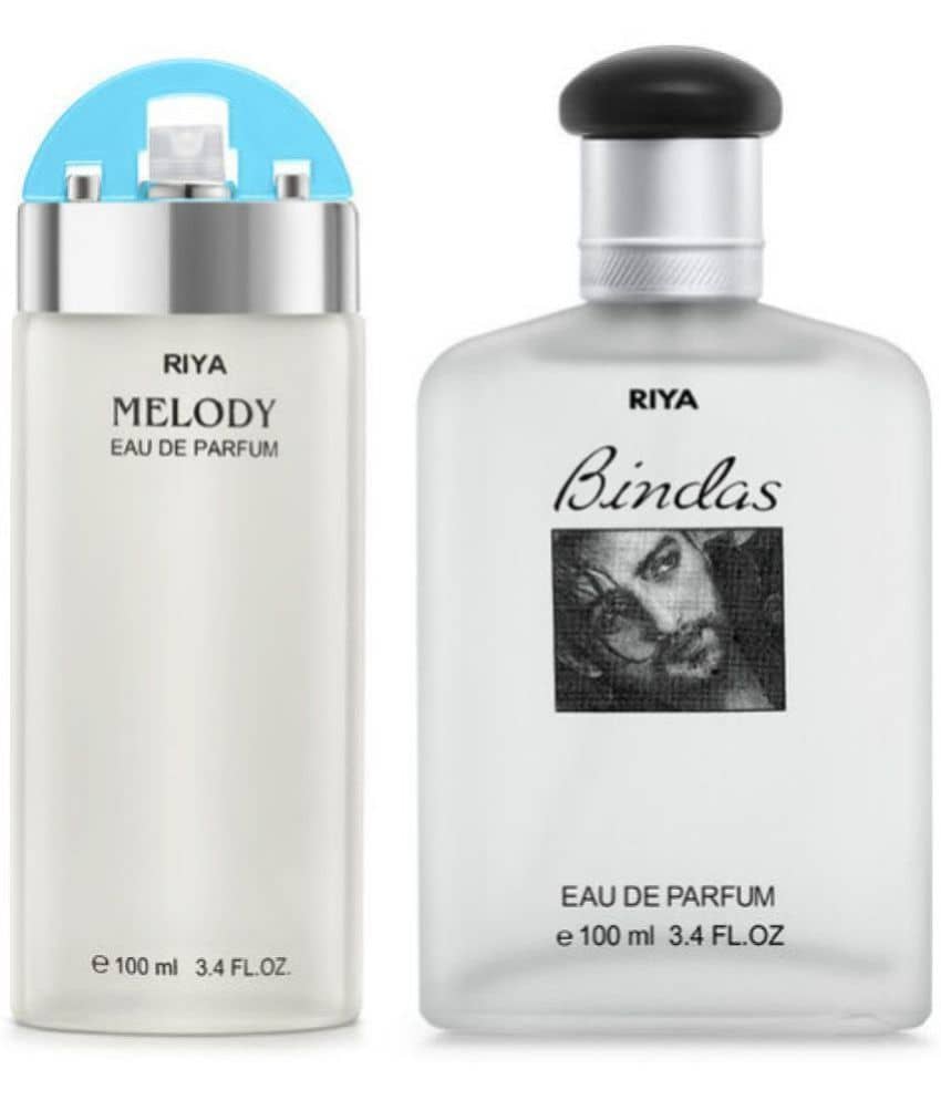 Riya Melody & Bindas (100 ml Each) Eau De Parfum (EDP) Fresh Fragrance For Unisex (Pack of 2)