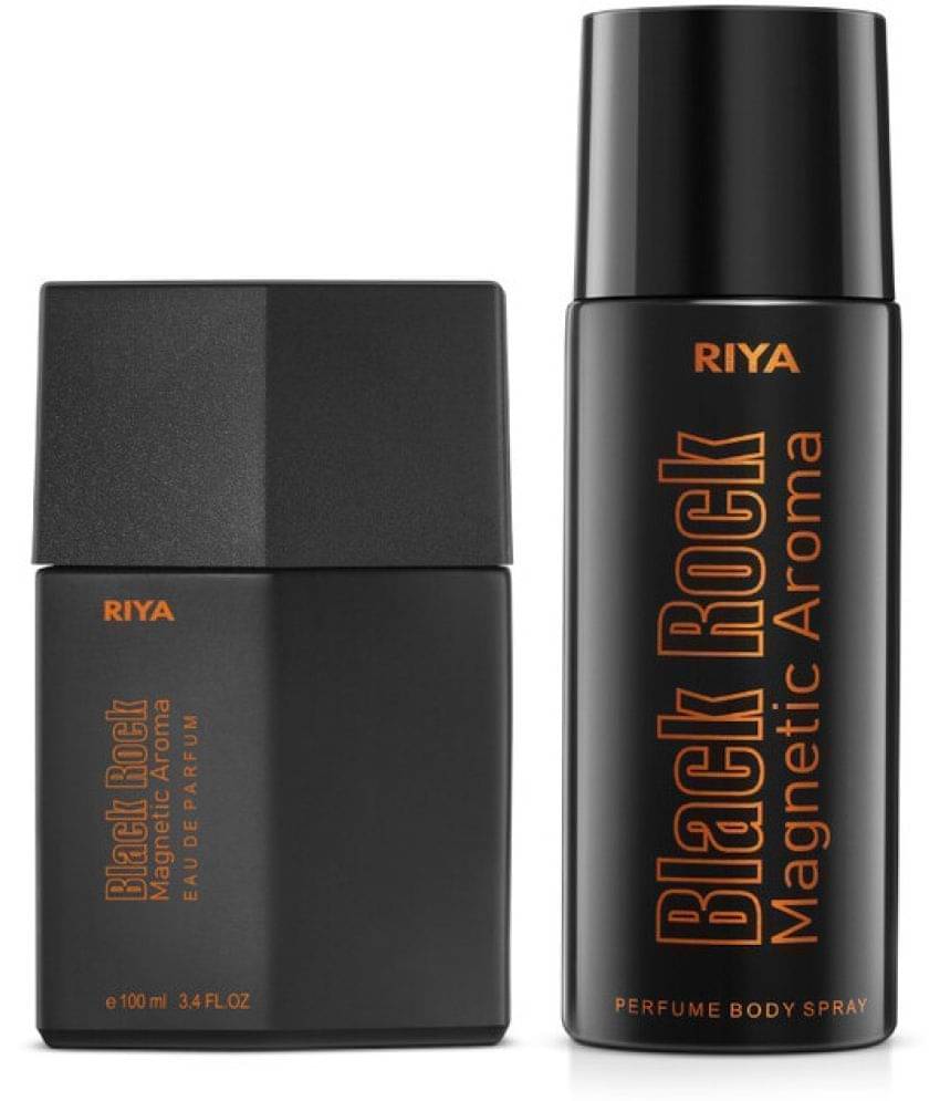     			RIYA Black Rock Perfume 100 ML & Black Rock Deodorant 150 ML Combo -  For Men