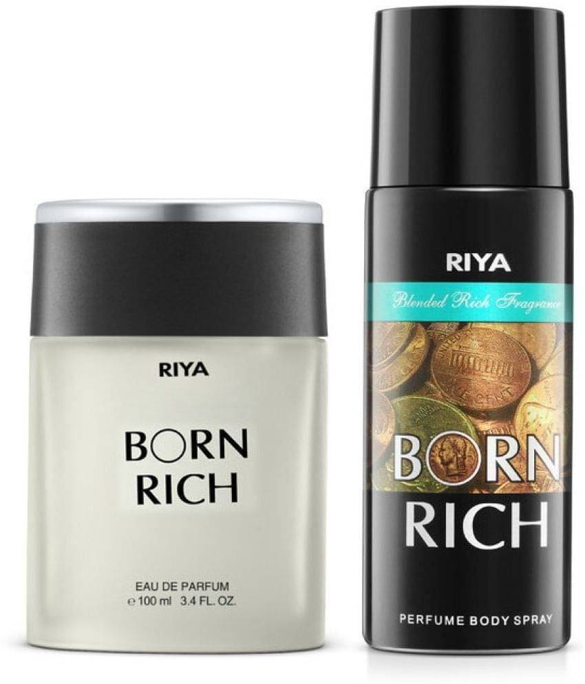 Riya Born Rich Perfume(100ml) Deo(150ml) Perfume Body Spray for