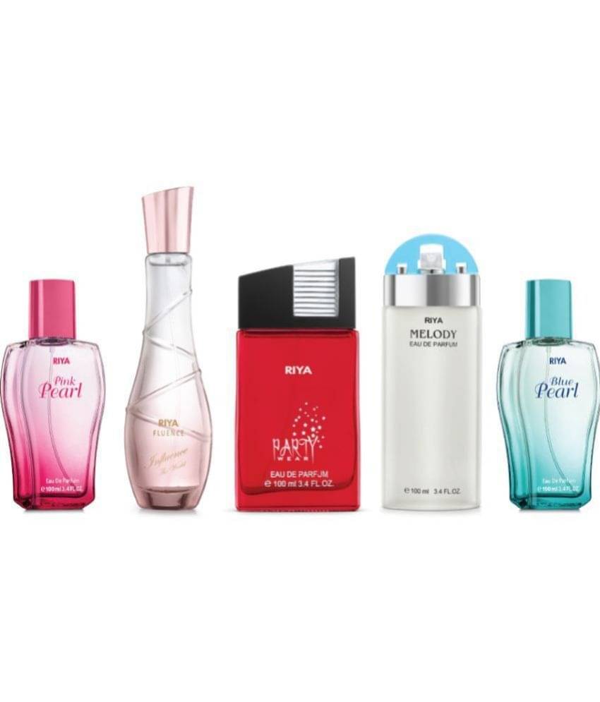     			Riya Pink, Blue Pearl & Fluence & Party Wear & Melody (EDP) For Women 500ml ( Pack of 5 )