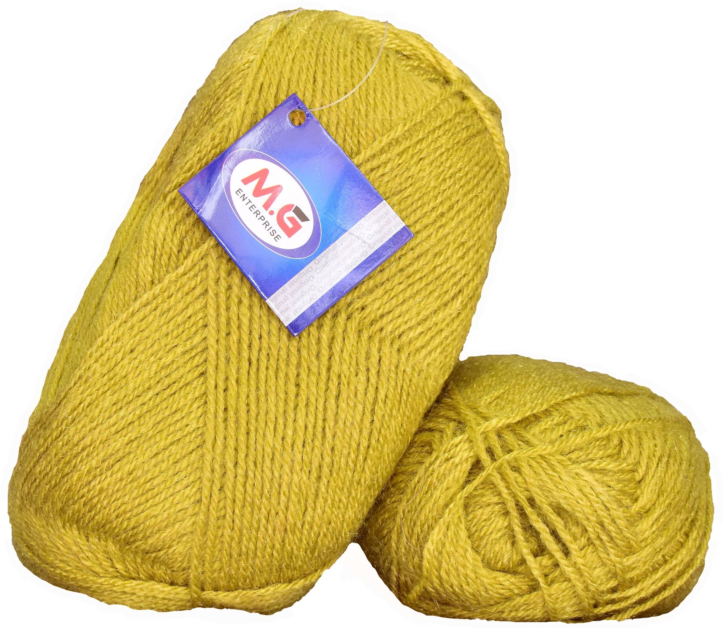     			Rosemary Mustard (200 gm)  Wool Ball Hand knitting wool / Art Craft soft fingering crochet hook yarn, needle knitting yarn thread dyed