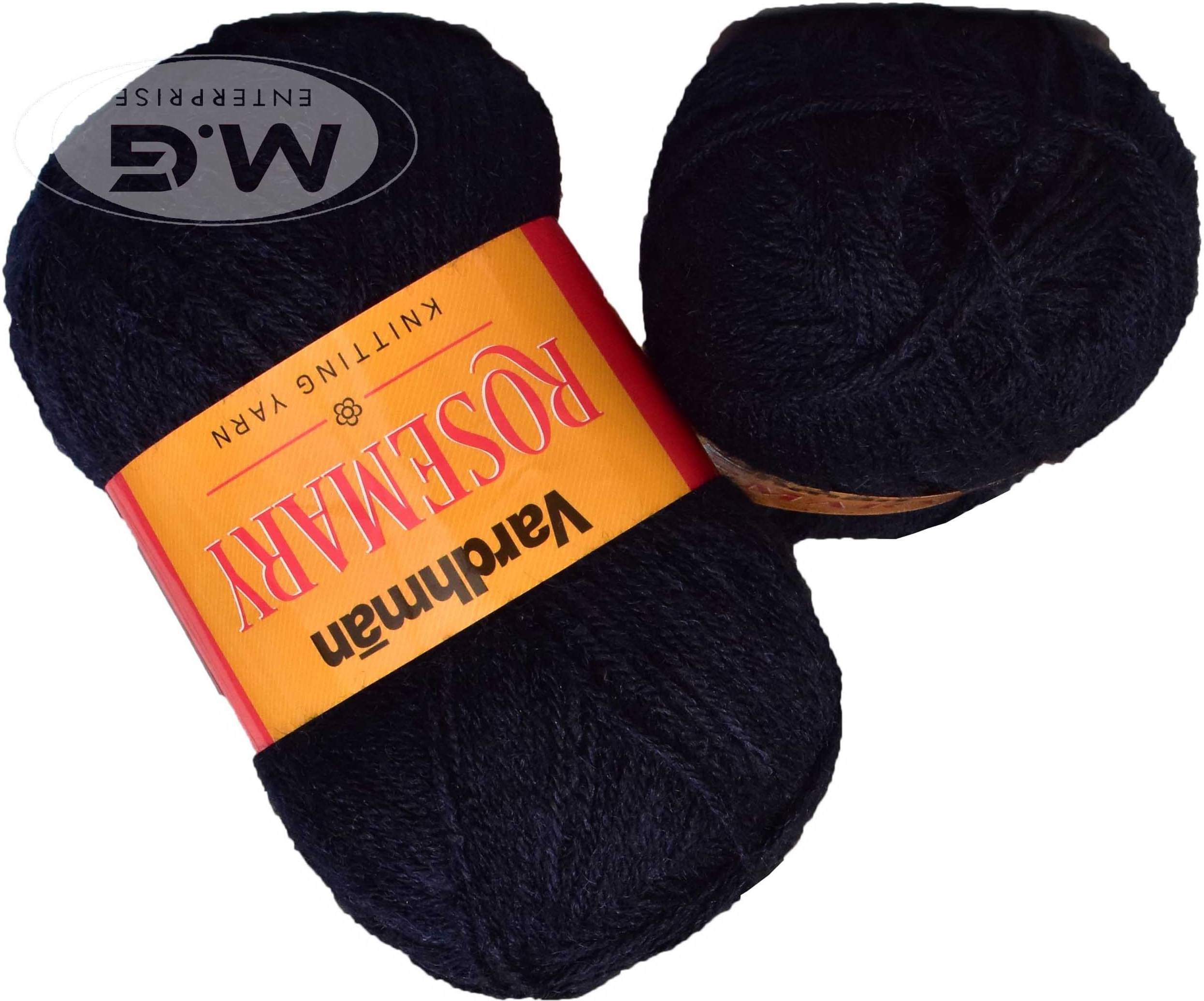     			Rosemary Navy (400 gm)  Wool Ball Hand knitting wool / Art Craft soft fingering crochet hook yarn, needle knitting yarn thread dyed- P QL