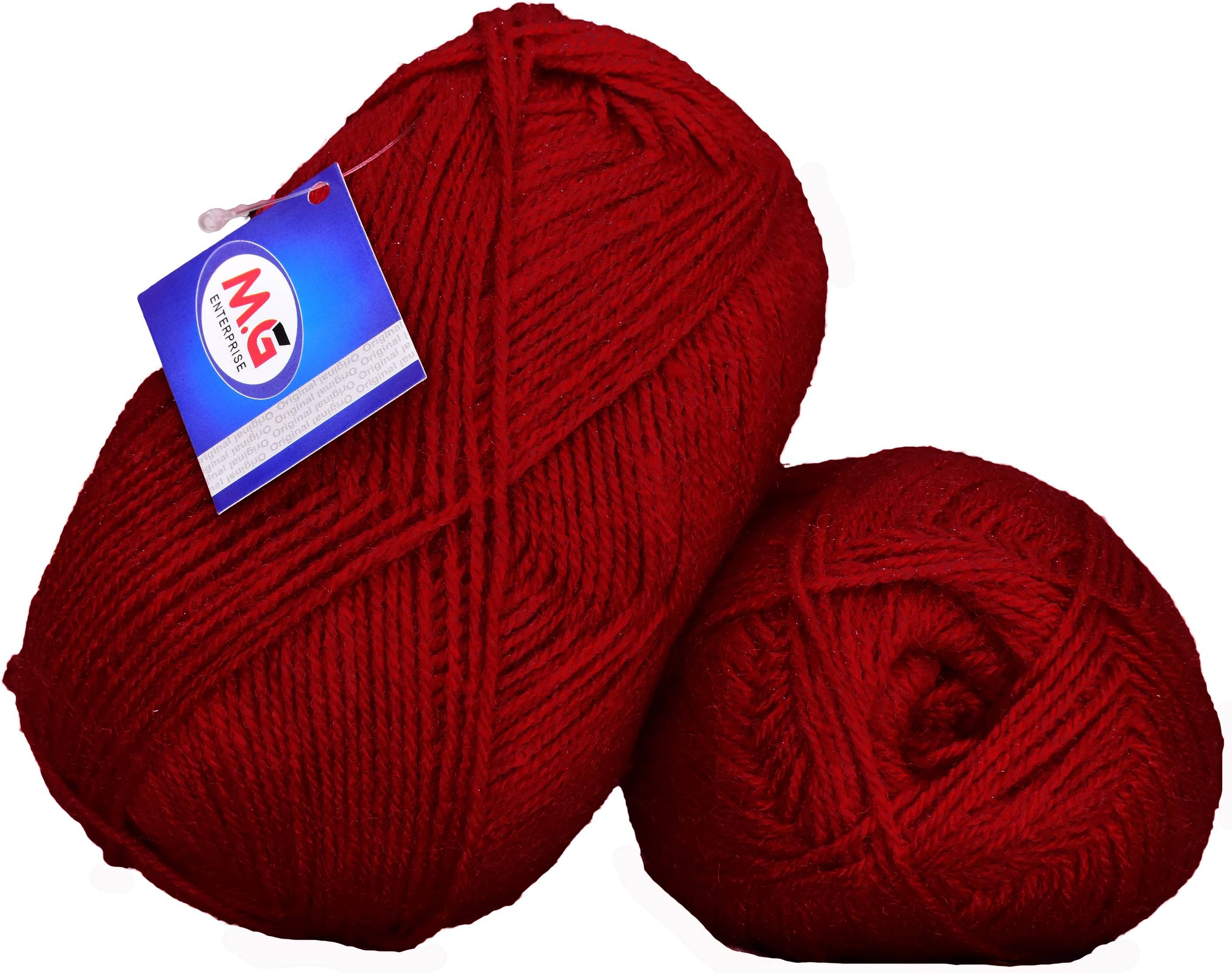     			Rosemary Red (200 gm)  Wool Ball Hand knitting wool / Art Craft soft fingering crochet hook yarn, needle knitting yarn thread dyed