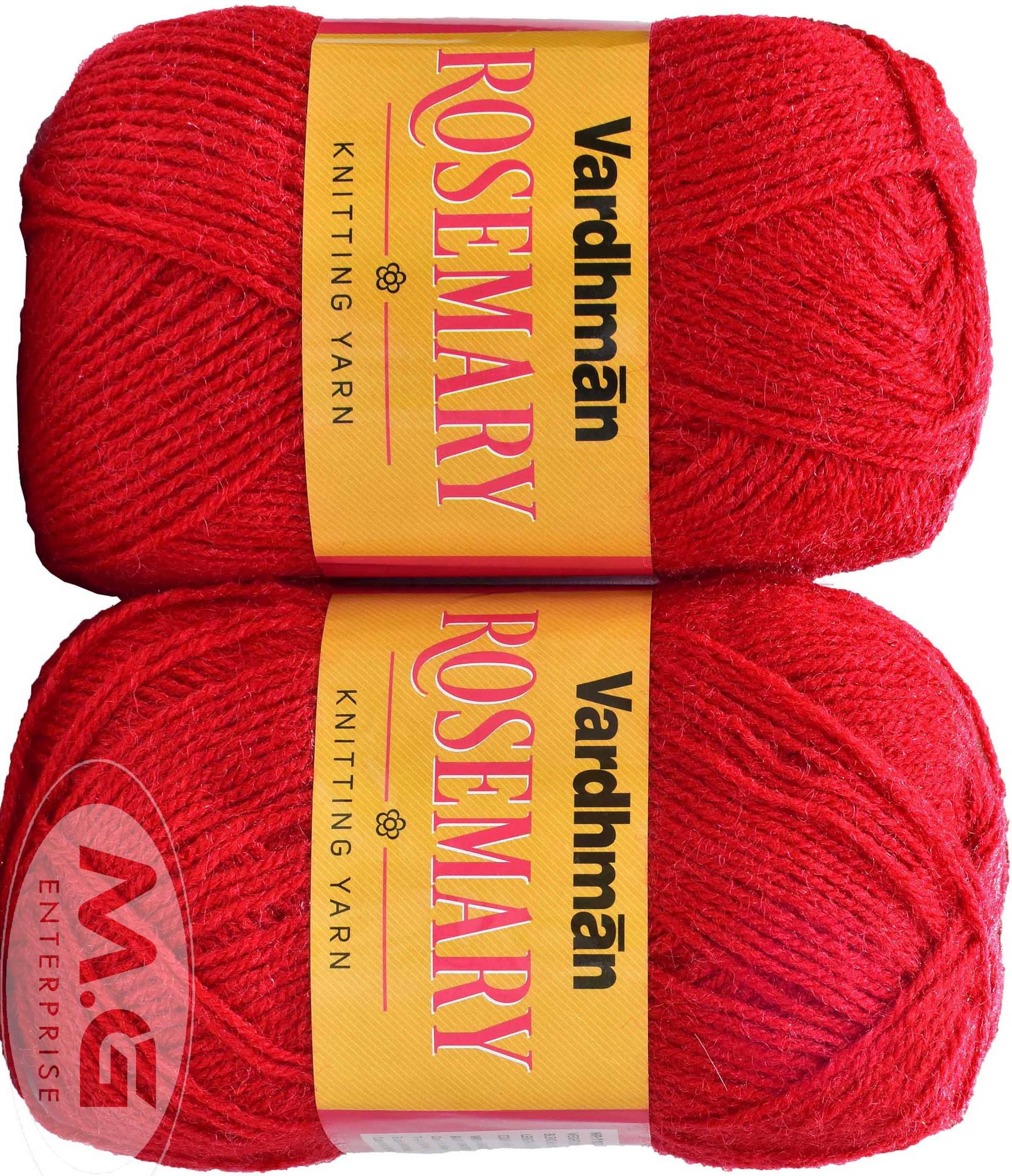     			Rosemary Red (300 gm)  Wool Ball Hand knitting wool / Art Craft soft fingering crochet hook yarn, needle knitting yarn thread dyed- I JM