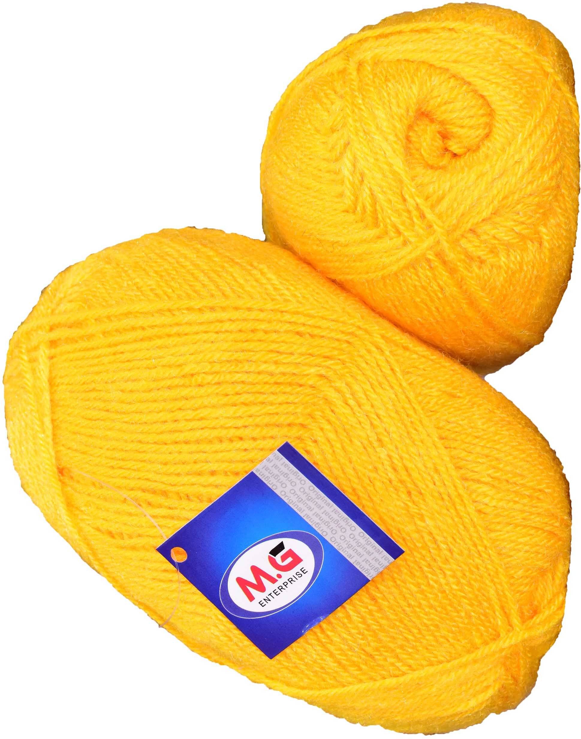    			Rosemary Yellow (400 gm)  Wool Ball Hand knitting wool / Art Craft soft fingering crochet hook yarn, needle knitting yarn thread dyed
