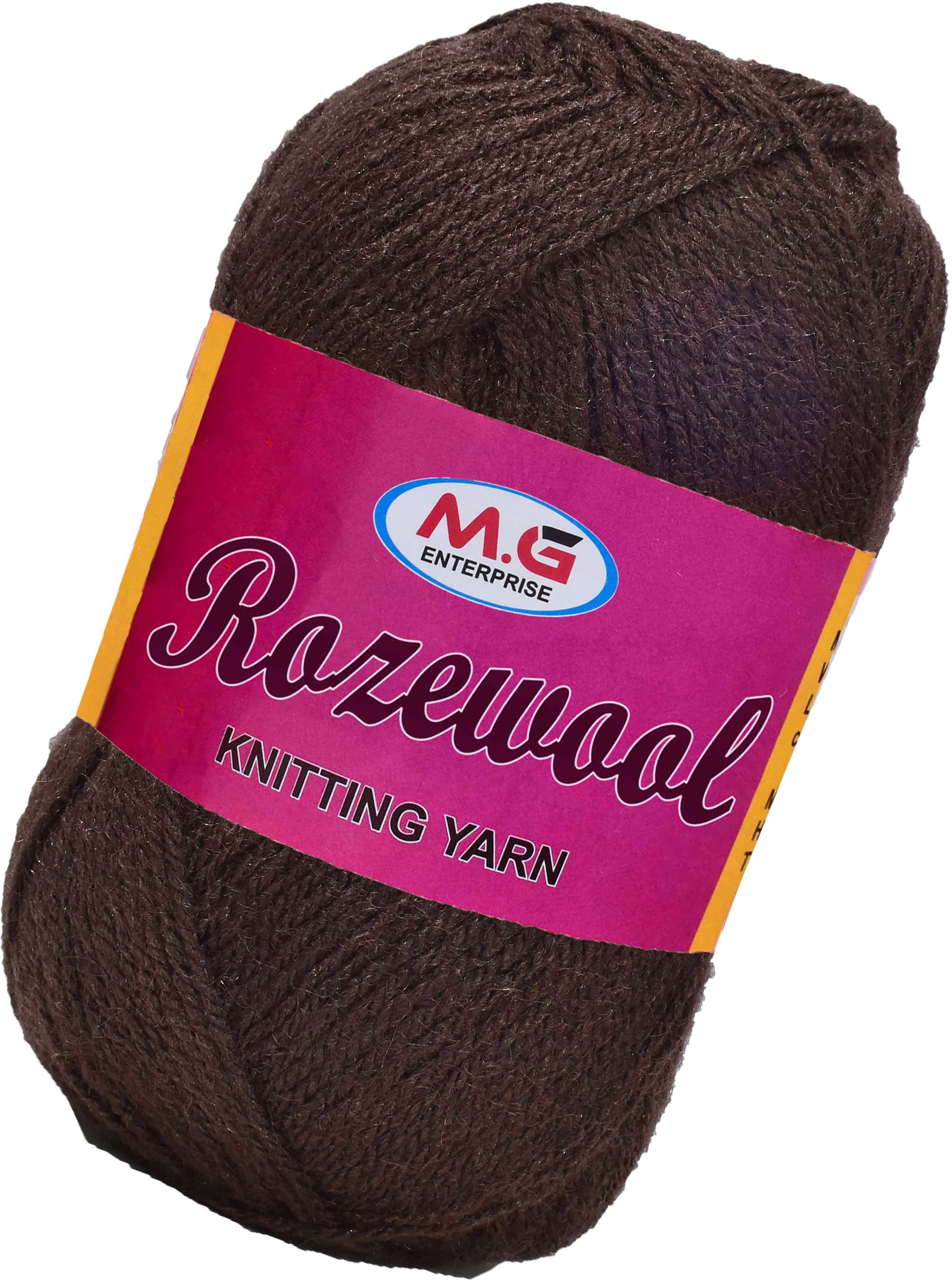     			Rosewool  Coffee 400 gms Wool Ball Hand knitting wool- Art-FHG