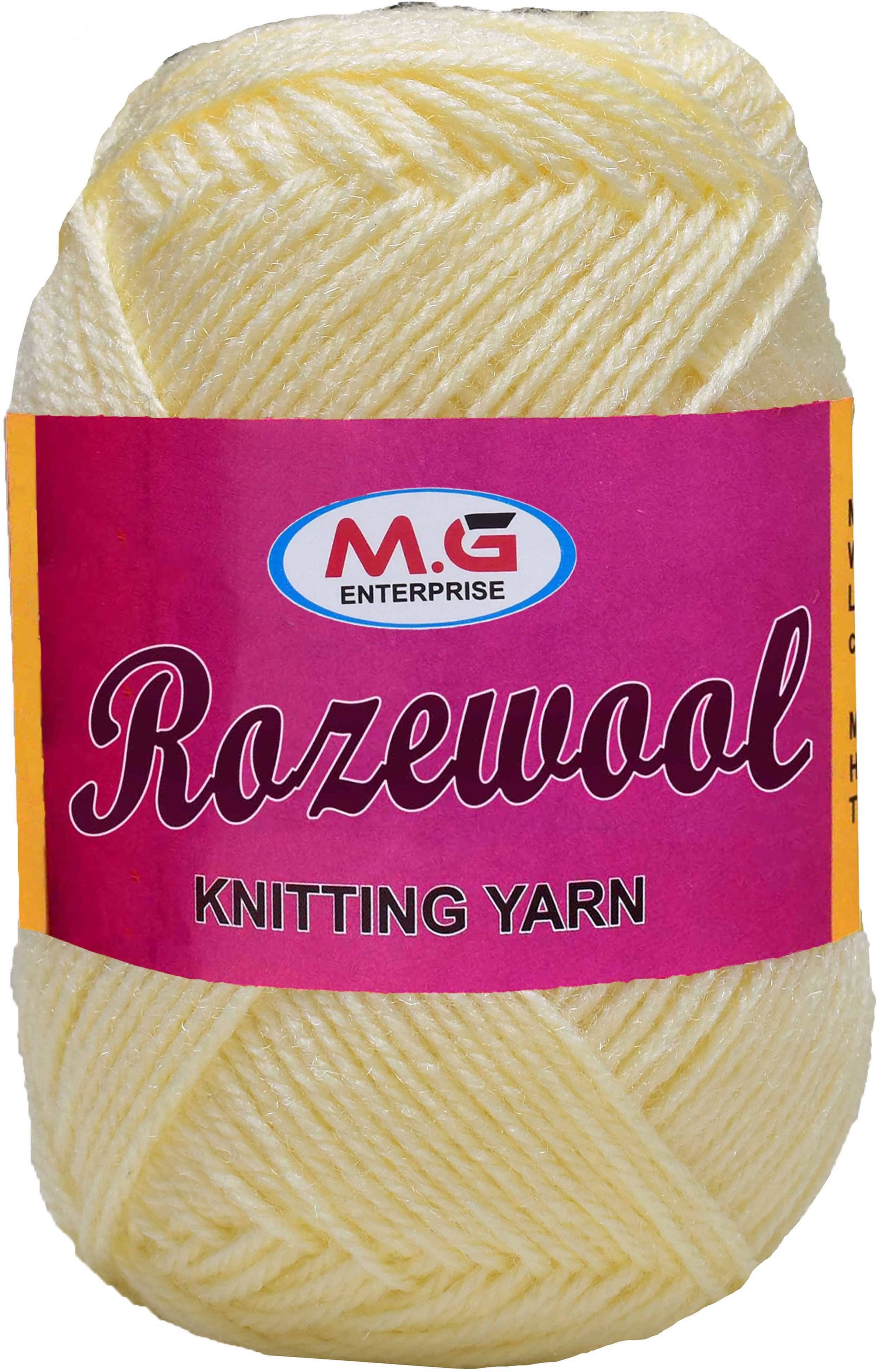     			Rosewool  Cream 200 gms Wool Ball Hand knitting wool- Art-FHH