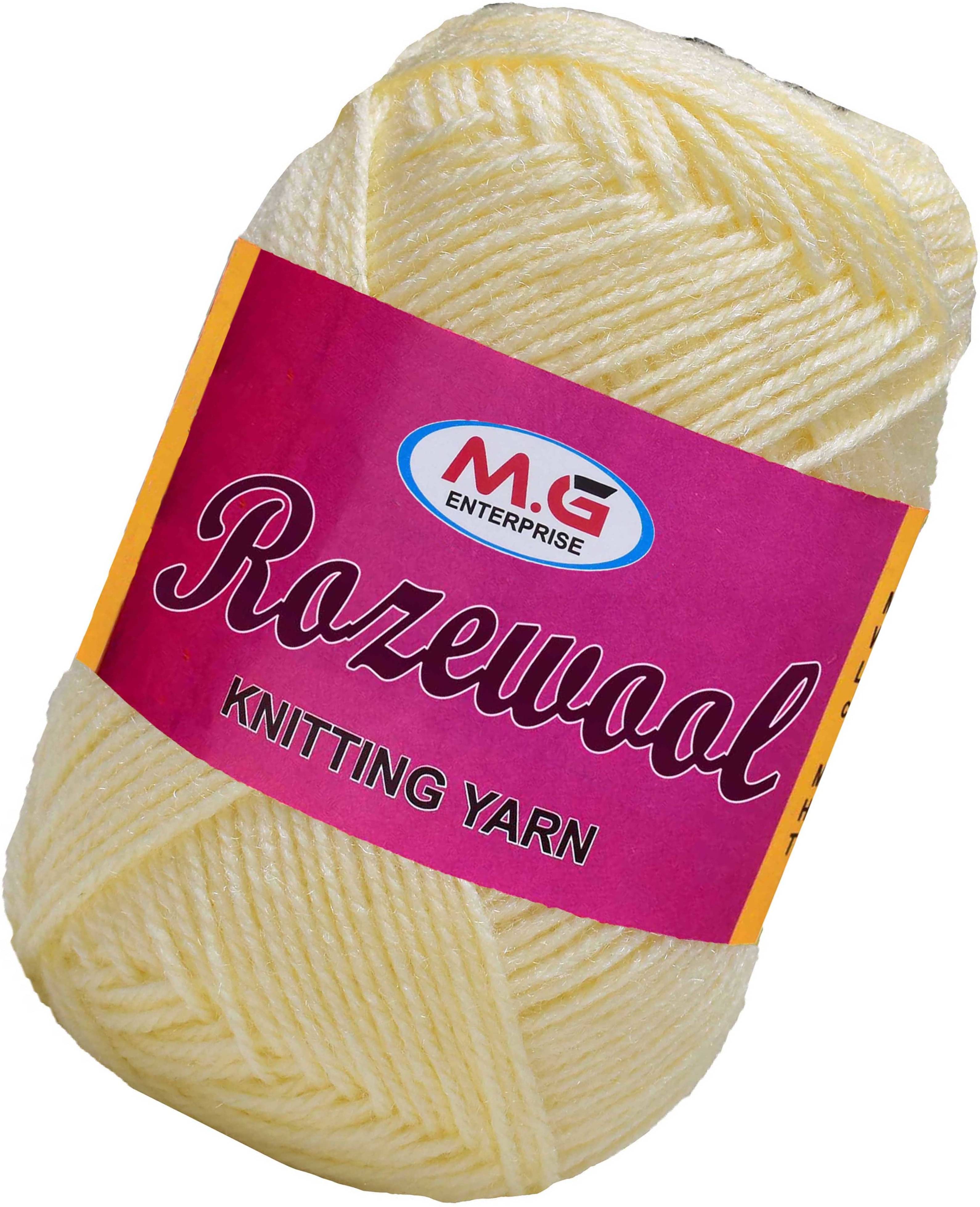     			Rosewool  Cream 300 gms Wool Ball Hand knitting wool- Art-FHH