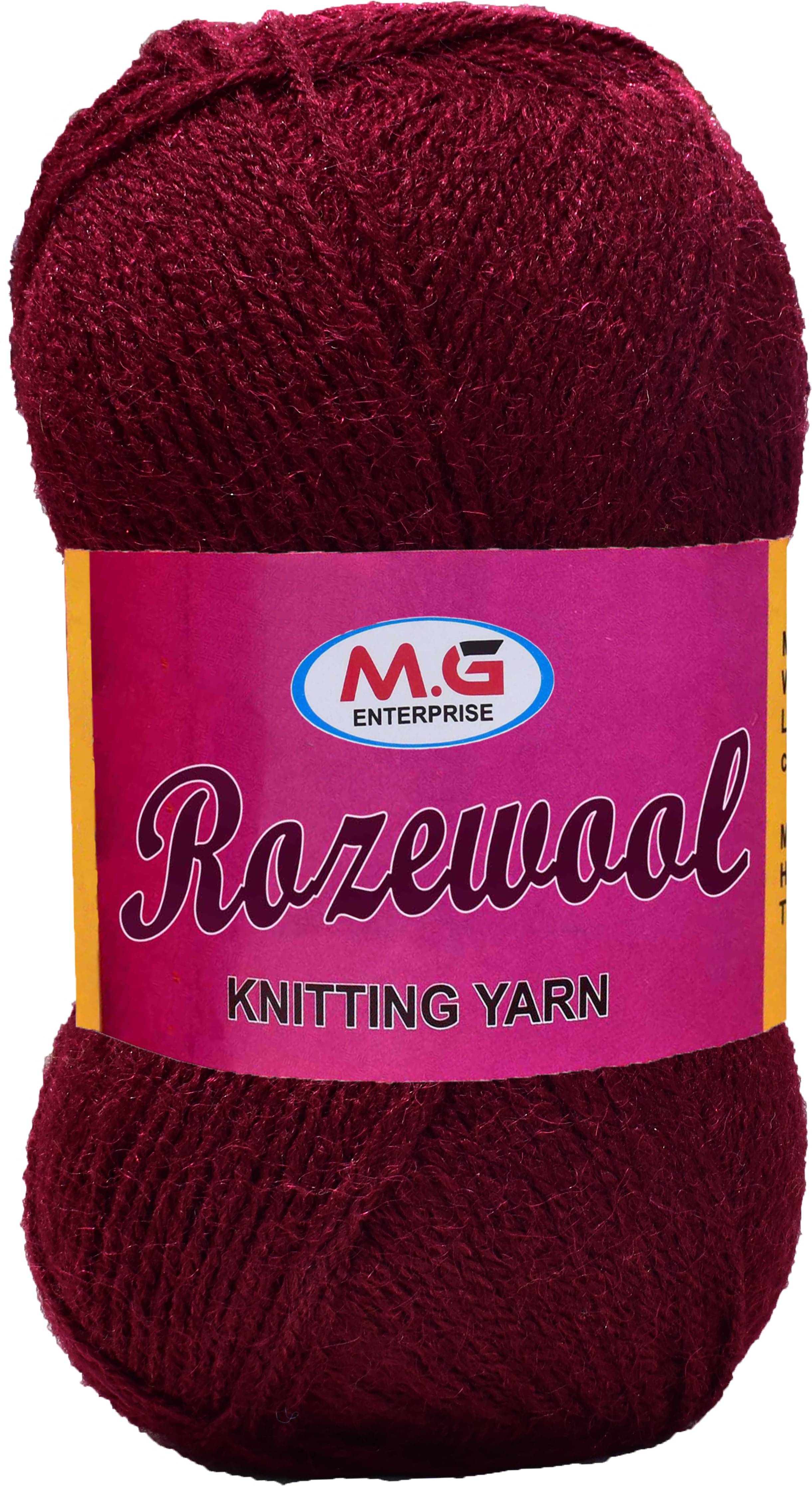     			Rosewool  Mehroon 200 gms Wool Ball Hand knitting wool- Art-FIF