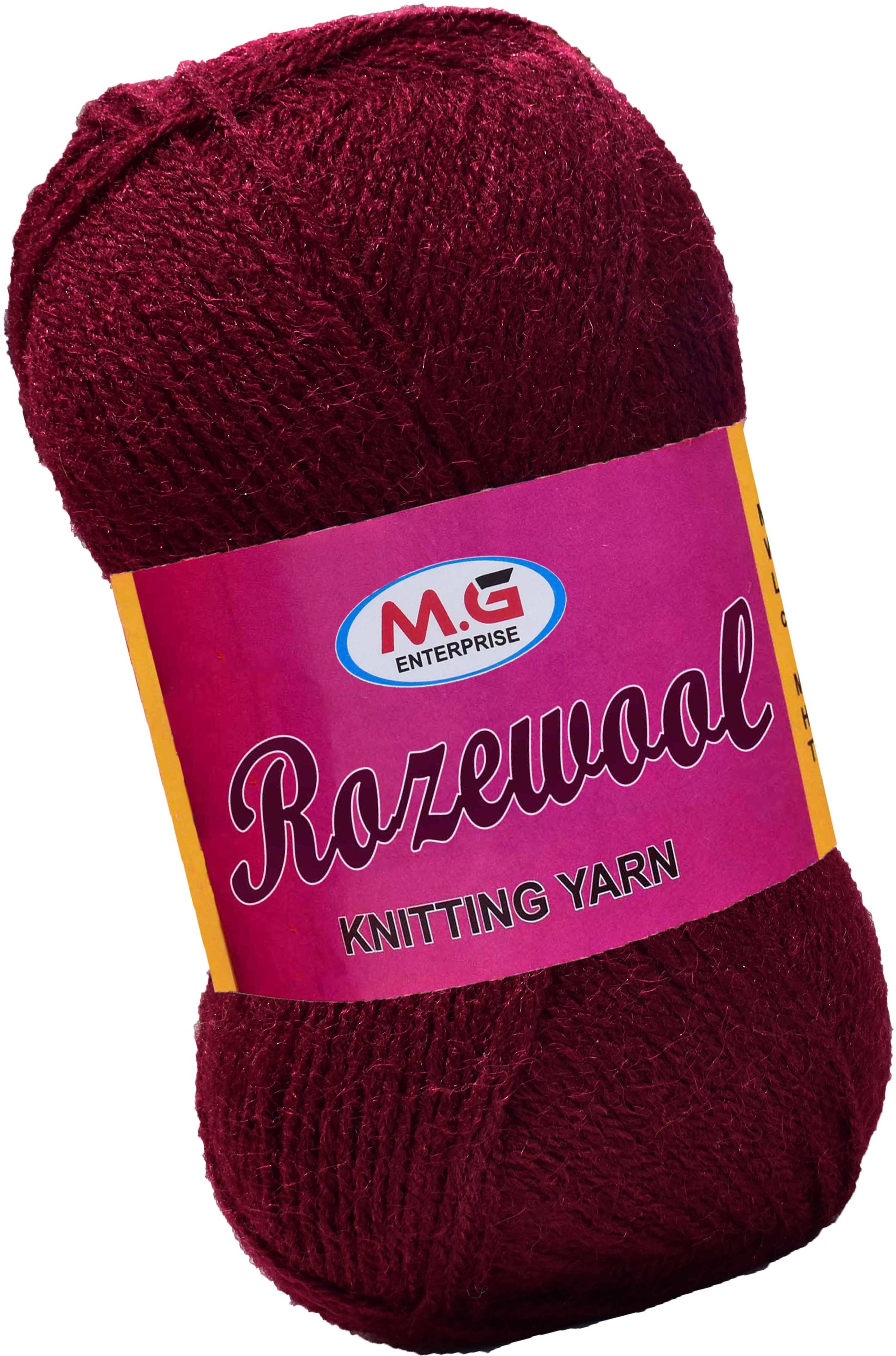    			Rosewool  Mehroon 400 gms Wool Ball Hand knitting wool- Art-FIF