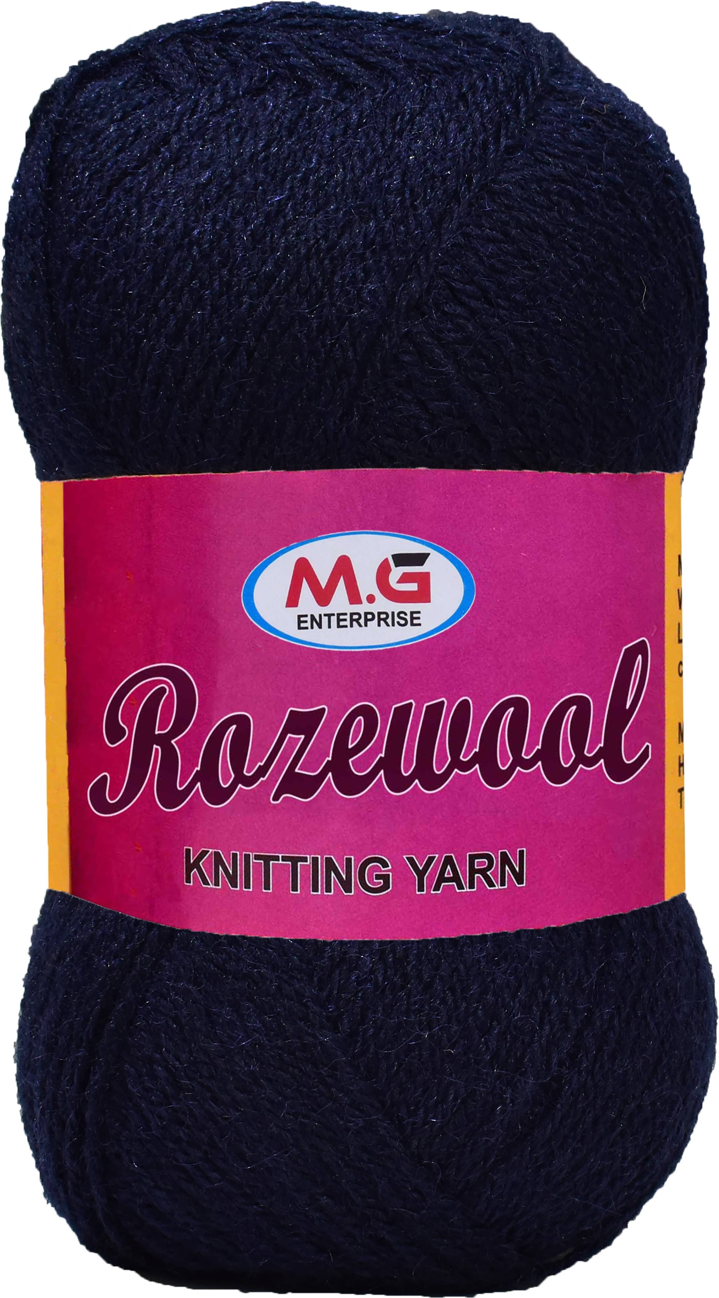     			Rosewool  Navy 200 gms Wool Ball Hand knitting wool- Art-GJI