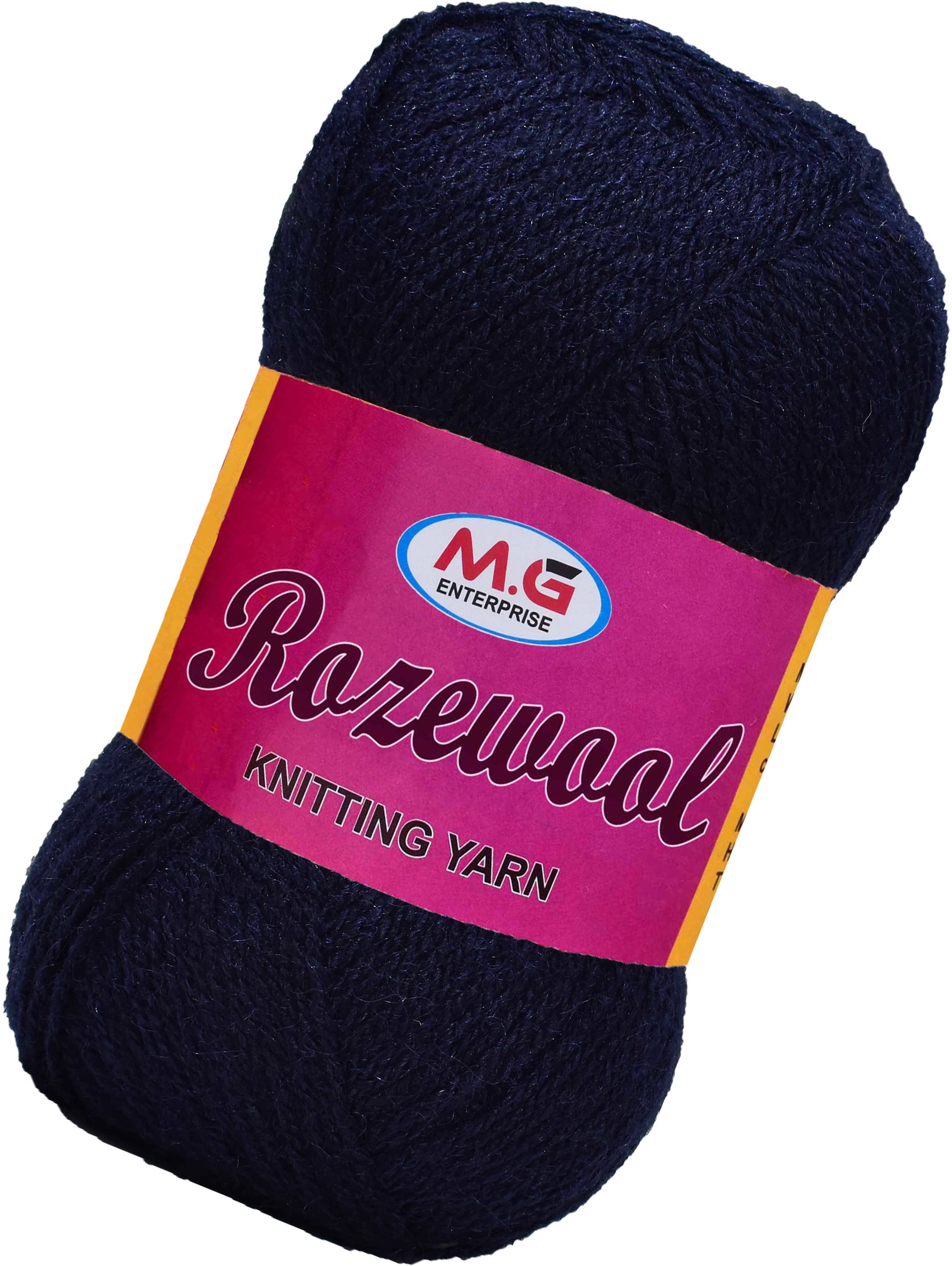     			Rosewool  Navy 300 gms Wool Ball Hand knitting wool- Art-GJI