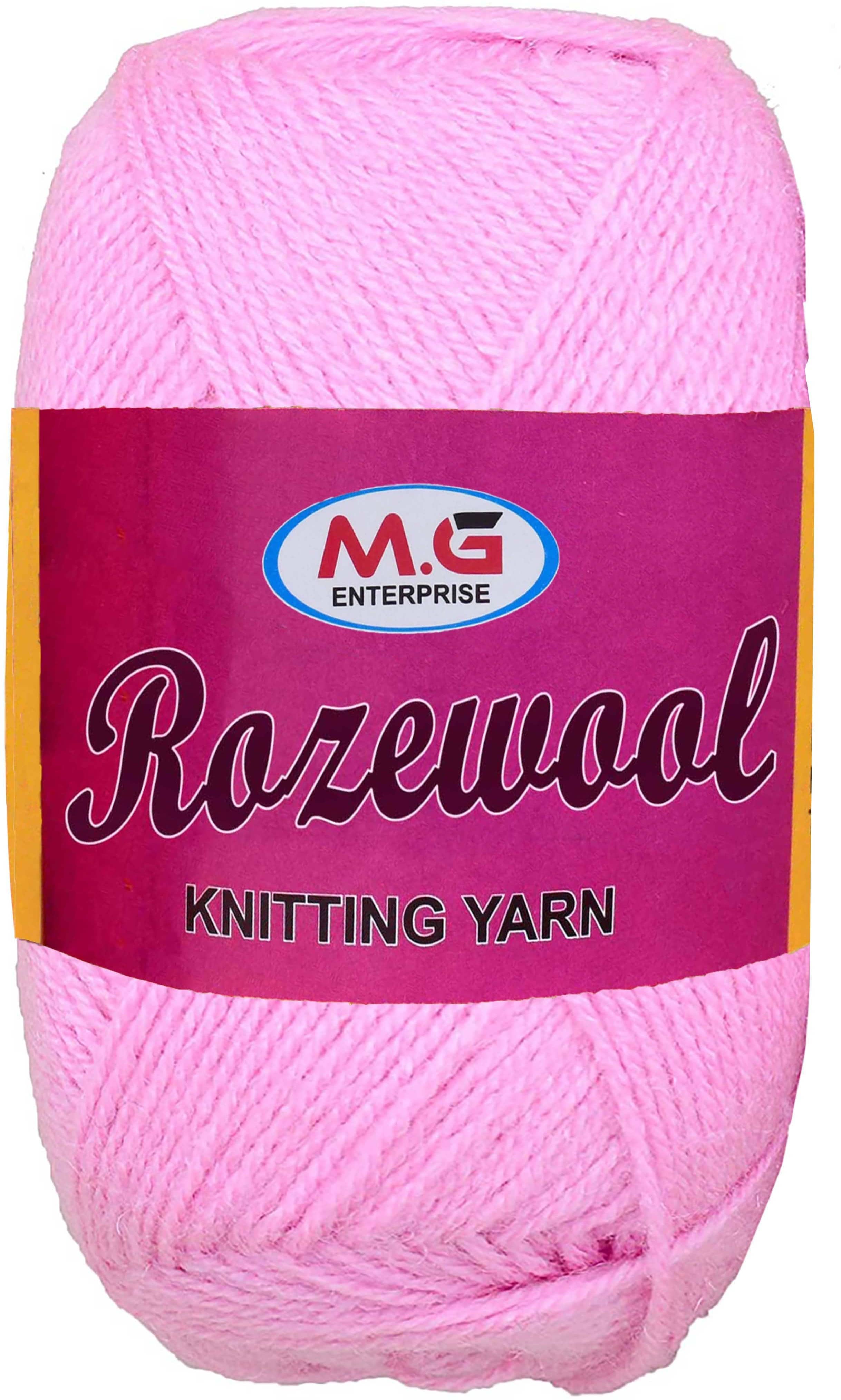 Rosewool  Pink 200 gms Wool Ball Hand knitting wool- Art-FIH