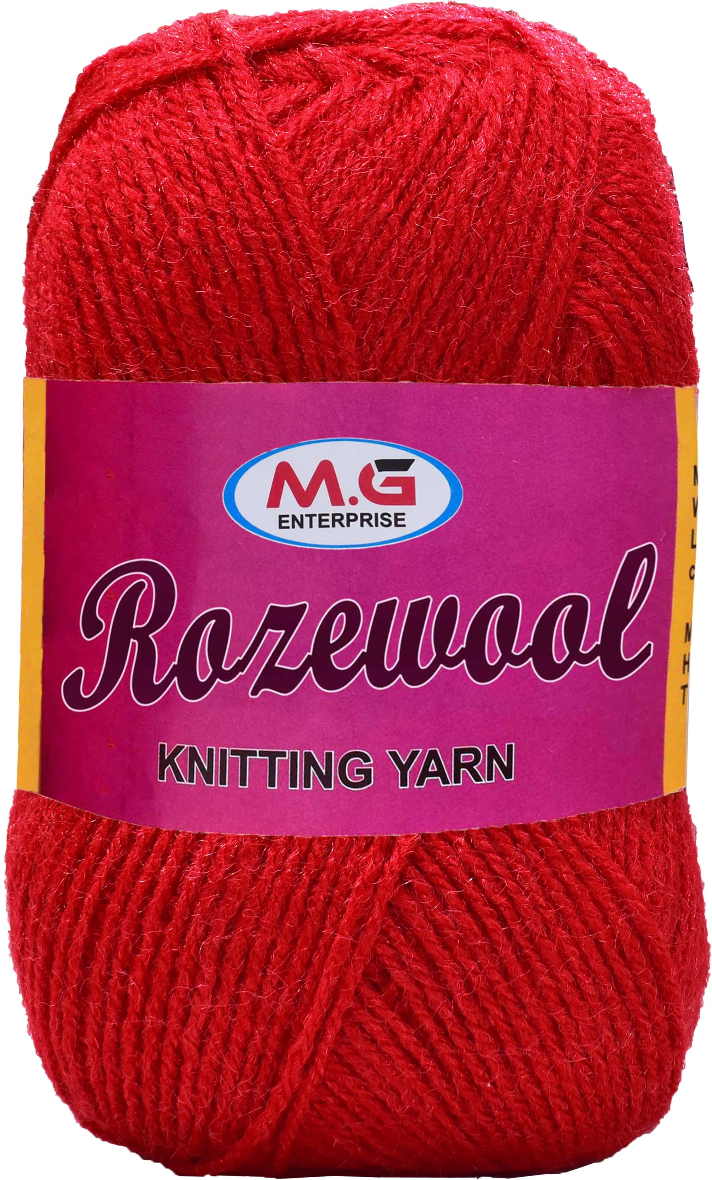     			Rosewool  Red 200 gms Wool Ball Hand knitting wool- Art-GJJ