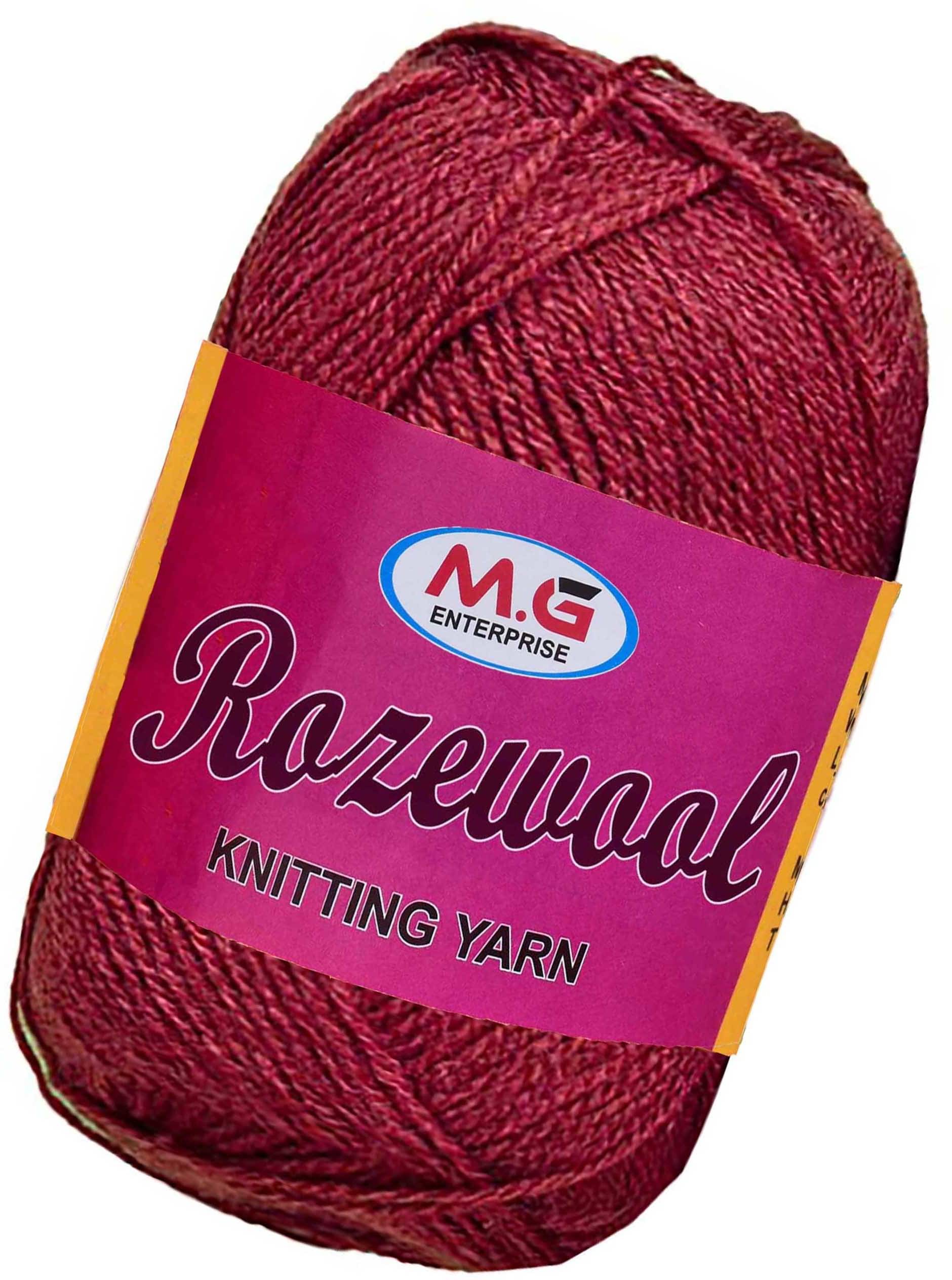    			Rosewool  Rosewood 300 gms Wool Ball Hand knitting wool- Art-GJA