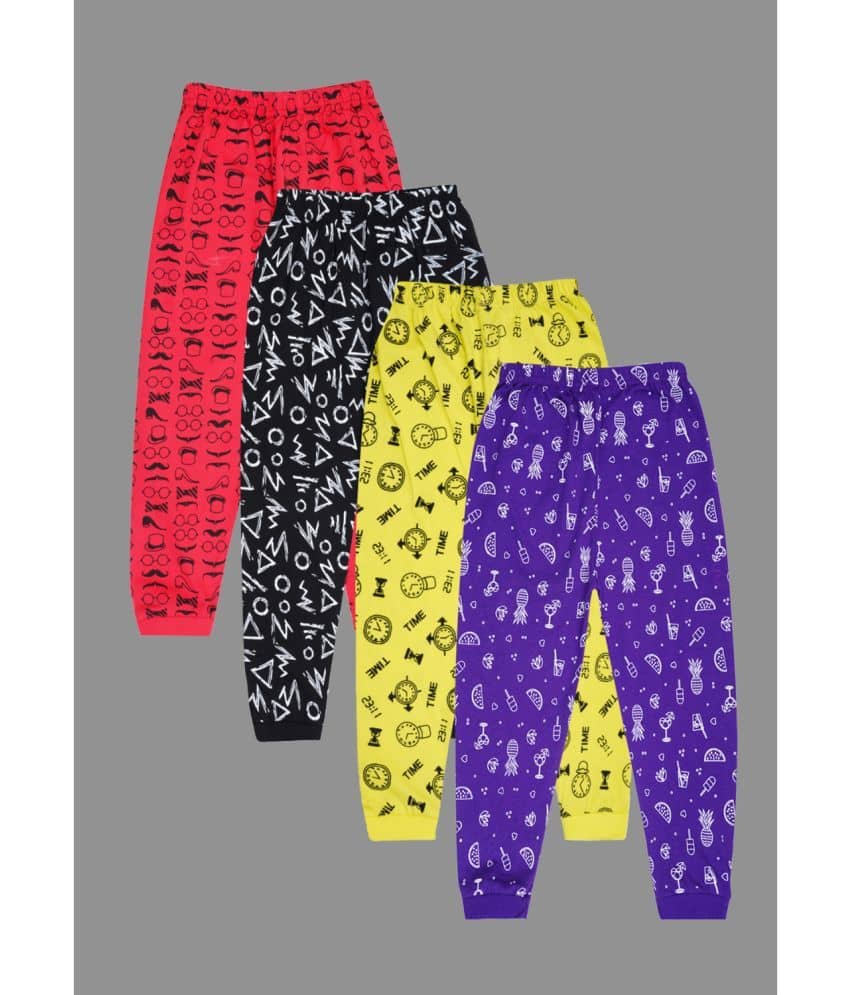 Santee Pack of 4 Unisex for Baby Cotton Blend Pyjama ( Multicolor ) - Track Pants | Buy online on ZillyBuy