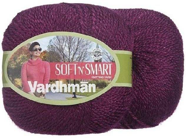     			Soft n Smart Wool Soft Fingering Crochet 350GM Burgundy
