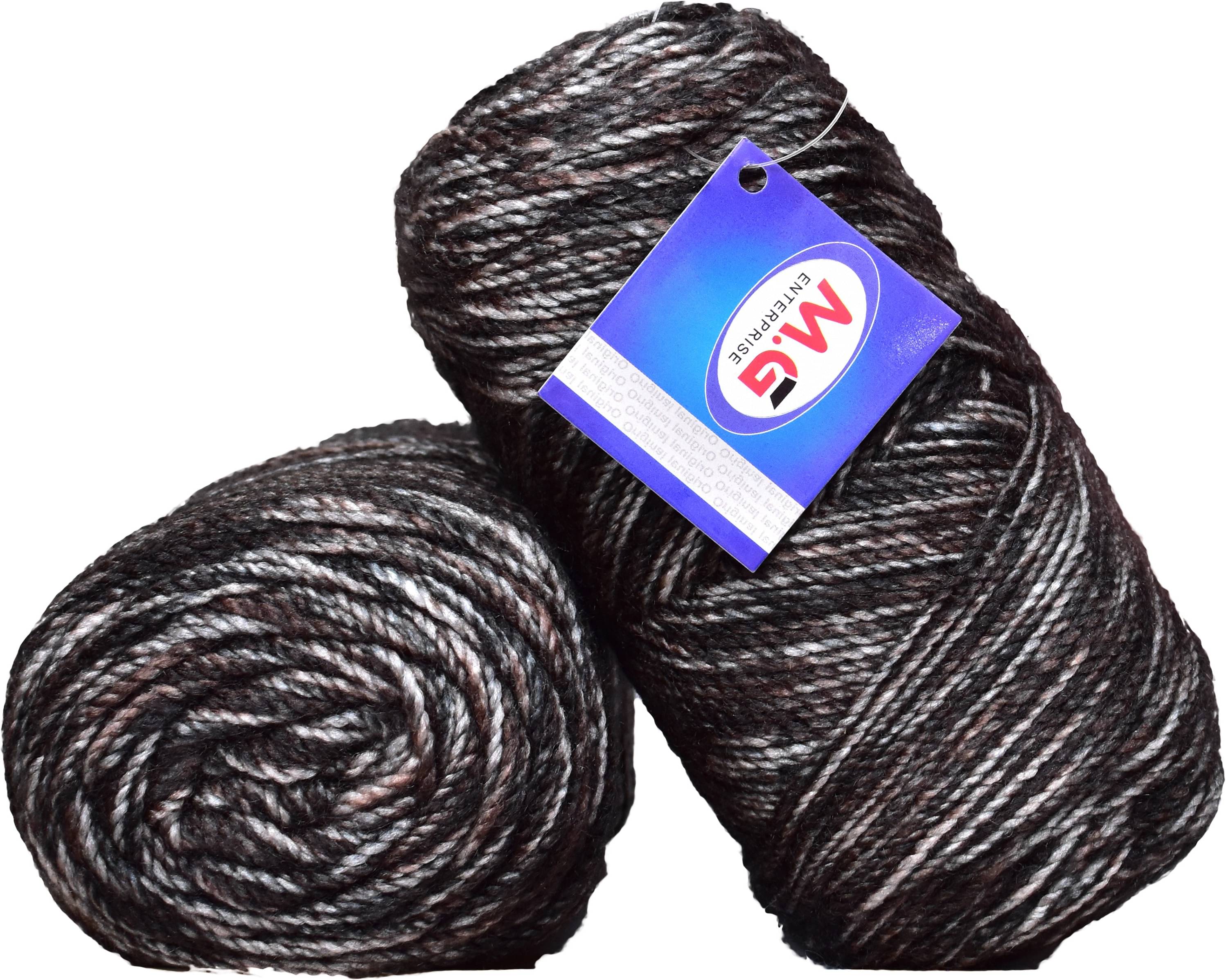     			Spectrum Carbon (400 gm)  Wool Ball Hand knitting wool / Art Craft soft fingering crochet hook yarn, needle knitting yarn thread dyed