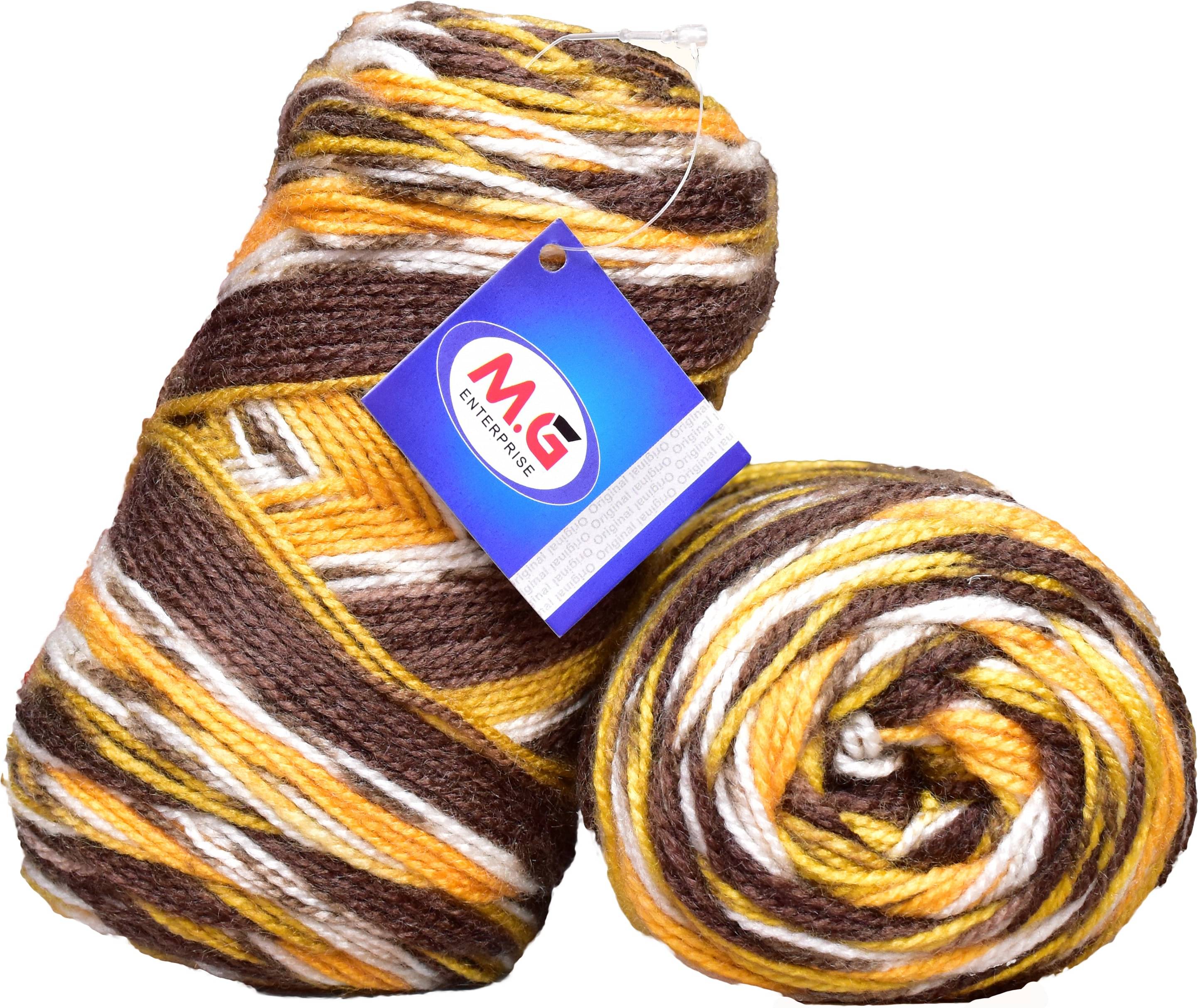     			Spectrum Golden (200 gm)  Wool Ball Hand knitting wool / Art Craft soft fingering crochet hook yarn, needle knitting yarn thread dyed