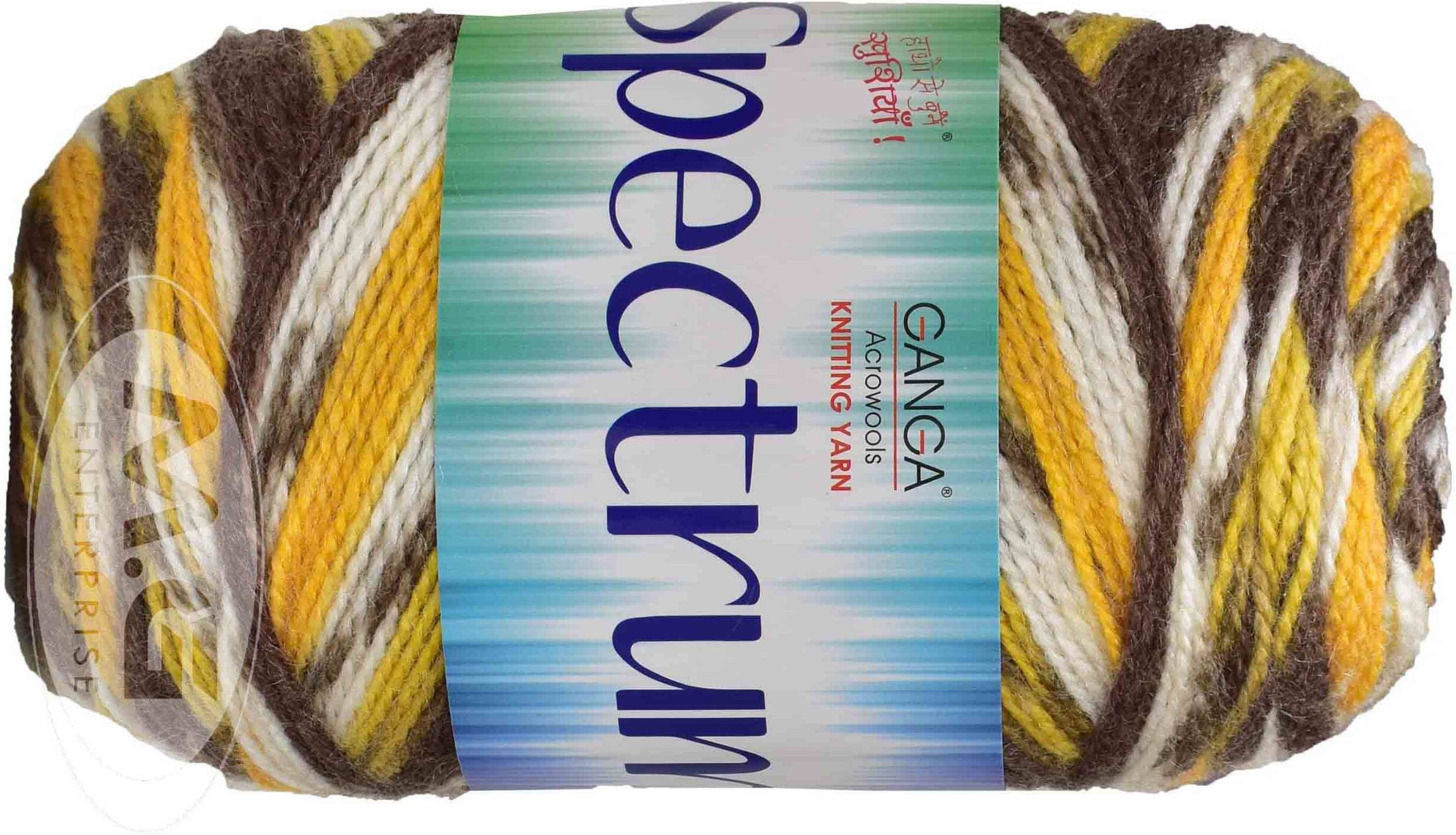     			Spectrum Golden (300 gm)  Wool Ball Hand knitting wool / Art Craft soft fingering crochet hook yarn, needle knitting , With Needle.- Z AE