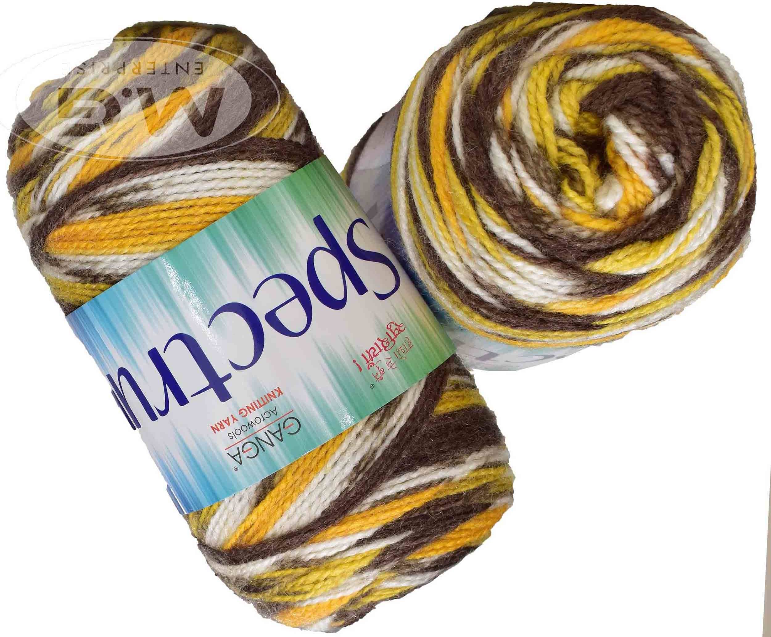     			Spectrum Golden (400 gm)  Wool Ball Hand knitting wool / Art Craft soft fingering crochet hook yarn, needle knitting , With Needle.- I JE
