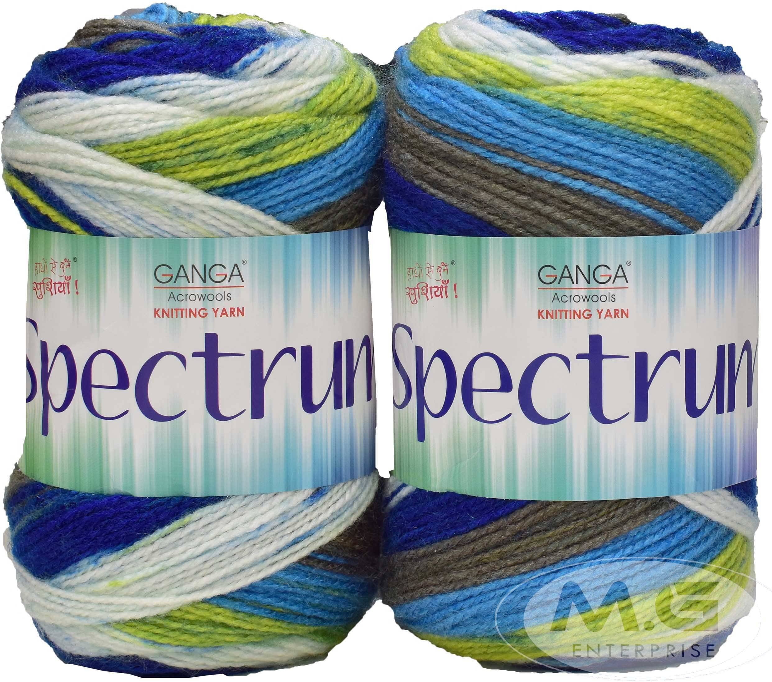     			Spectrum Mavi (200 gm)  Wool Ball Hand knitting wool / Art Craft soft fingering crochet hook yarn, needle knitting , With Needle.- I JB
