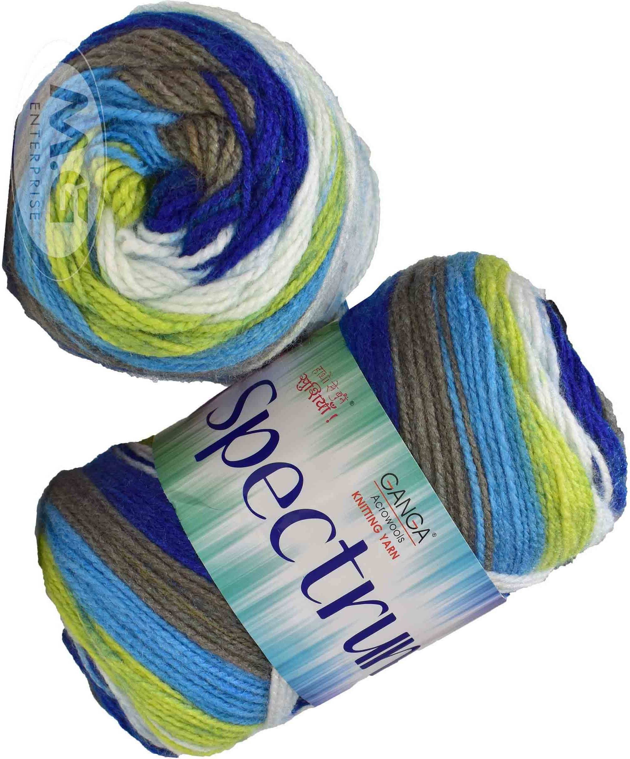     			Spectrum Mavi (300 gm)  Wool Ball Hand knitting wool / Art Craft soft fingering crochet hook yarn, needle knitting , With Needle.- N OB
