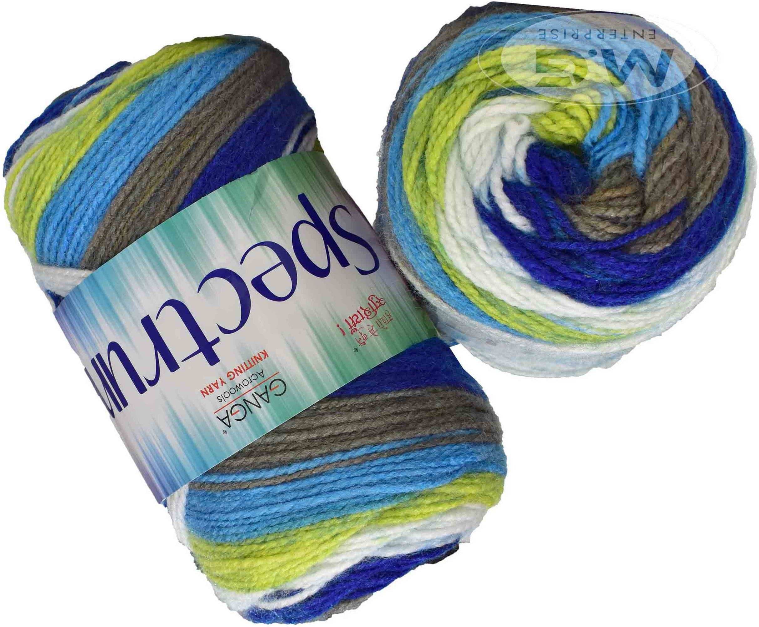     			Spectrum Mavi (400 gm) Wool Ball Hand knitting wool / Art Craft soft fingering crochet hook yarn, needle knitting , With Needle.-F