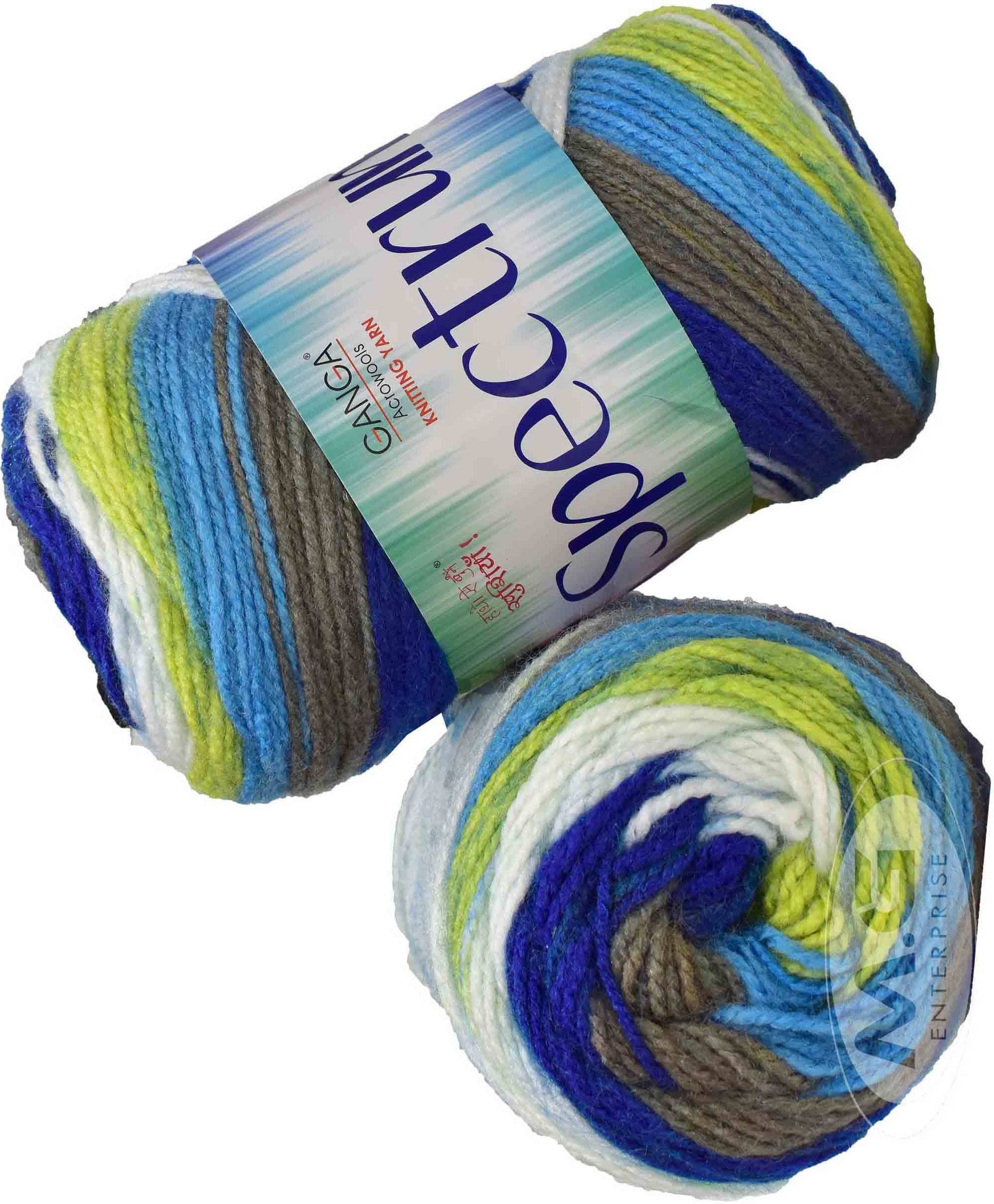     			Spectrum Mavi (500 gm)  Wool Ball Hand knitting wool / Art Craft soft fingering crochet hook yarn, needle knitting , With Needle.- P QB