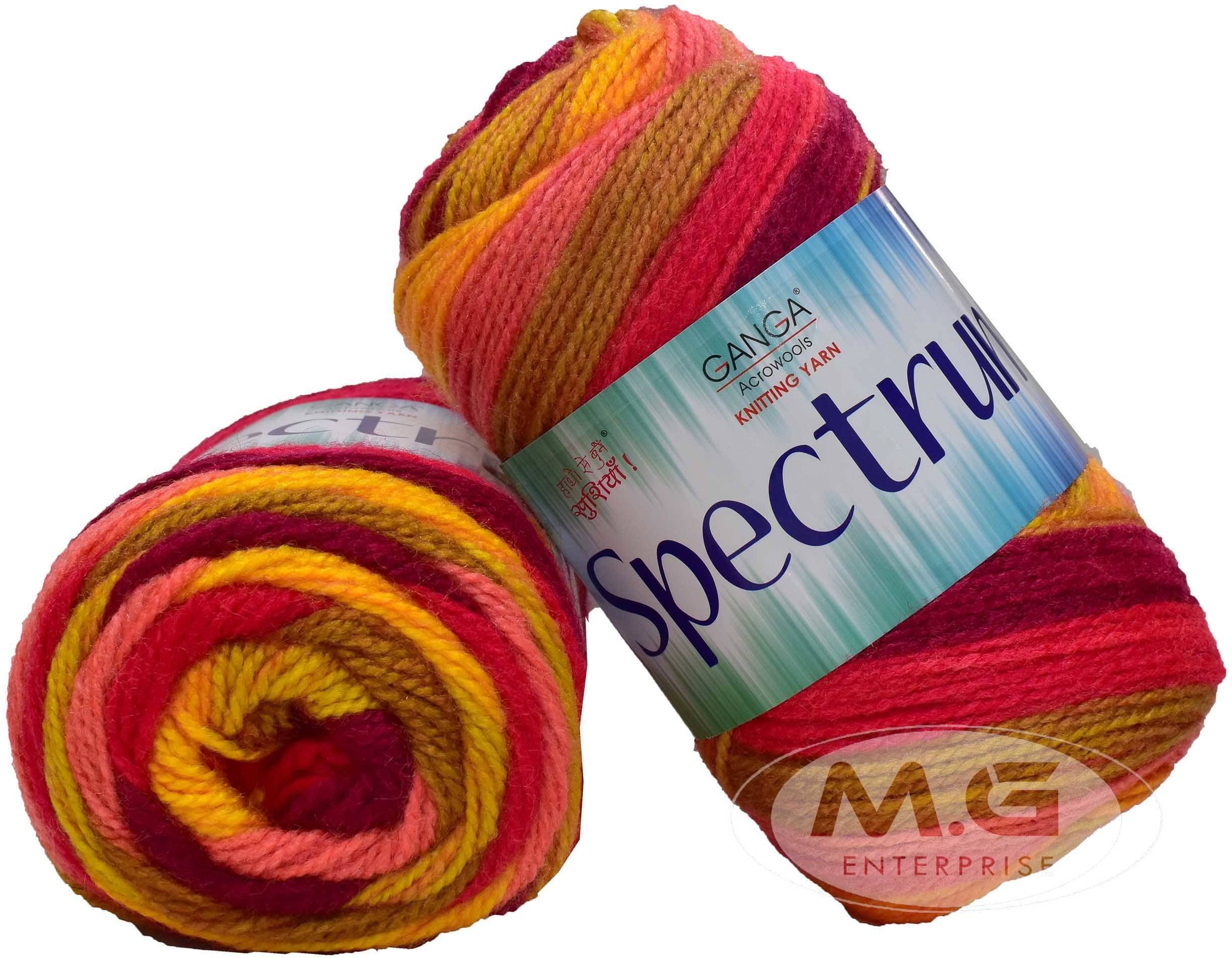     			Spectrum Mostaza (200 gm) Wool Ball Hand knitting wool / Art Craft soft fingering crochet hook yarn, needle knitting , With Needle.-S