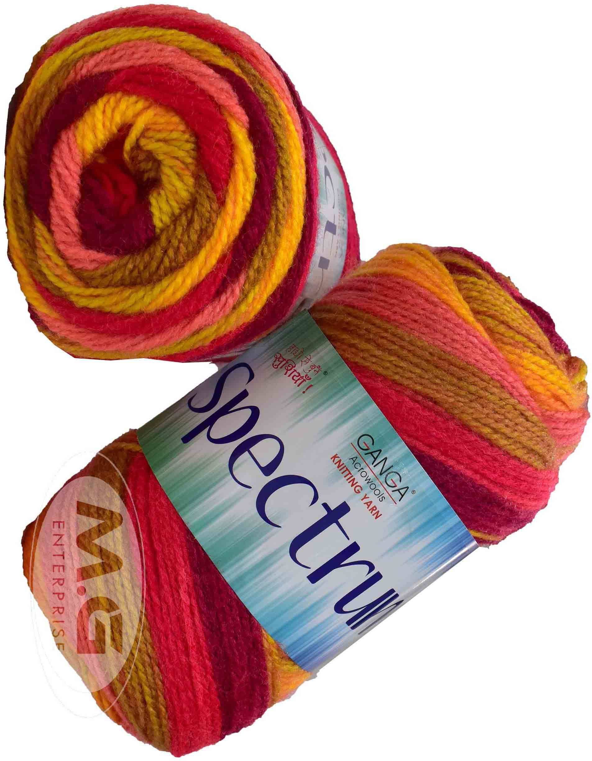     			Spectrum Mostaza (300 gm)  Wool Ball Hand knitting wool / Art Craft soft fingering crochet hook yarn, needle knitting , With Needle.- Z AC