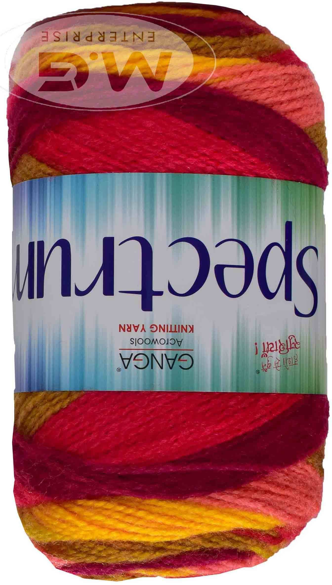     			Spectrum Mostaza (400 gm) Wool Ball Hand knitting wool / Art Craft soft fingering crochet hook yarn, needle knitting , With Needle.-K