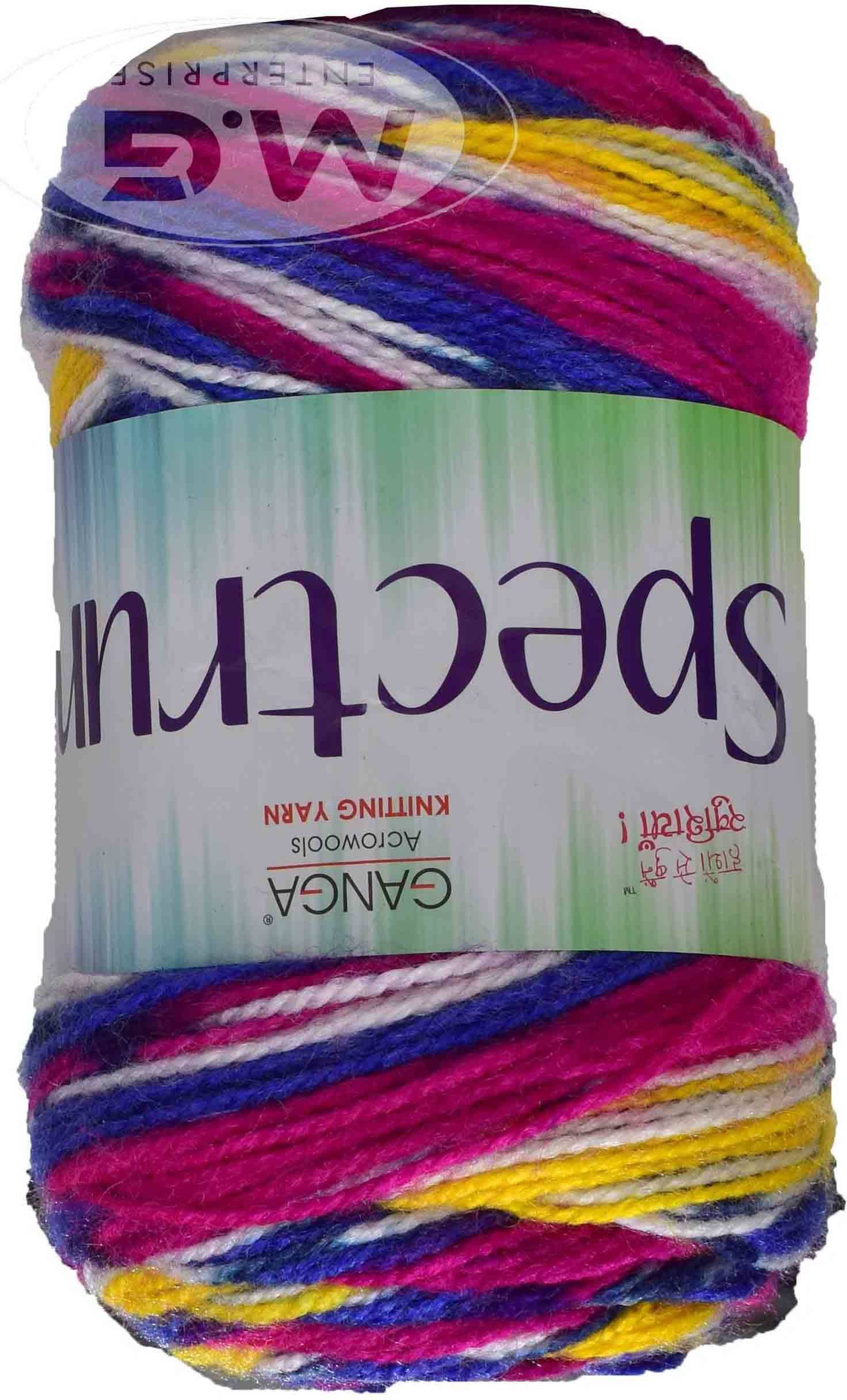     			Spectrum Real Azul (400 gm)  Wool Ball Hand knitting wool / Art Craft soft fingering crochet hook yarn, needle knitting , With Needle.- M NC