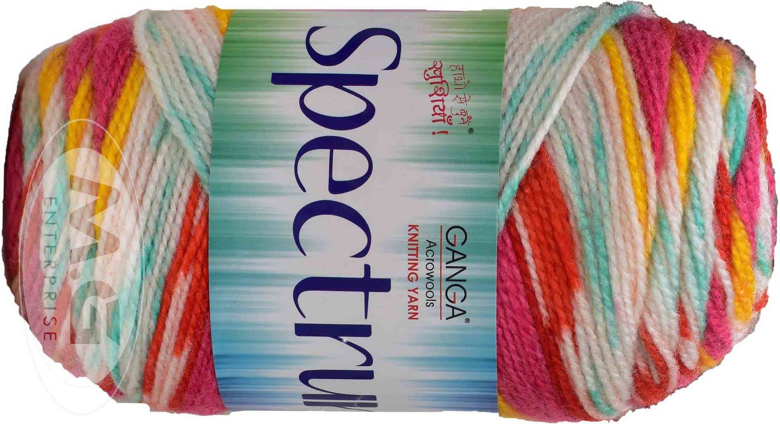     			Spectrum Tulip (300 gm)  Wool Ball Hand knitting wool / Art Craft soft fingering crochet hook yarn, needle knitting , With Needle.- P QC