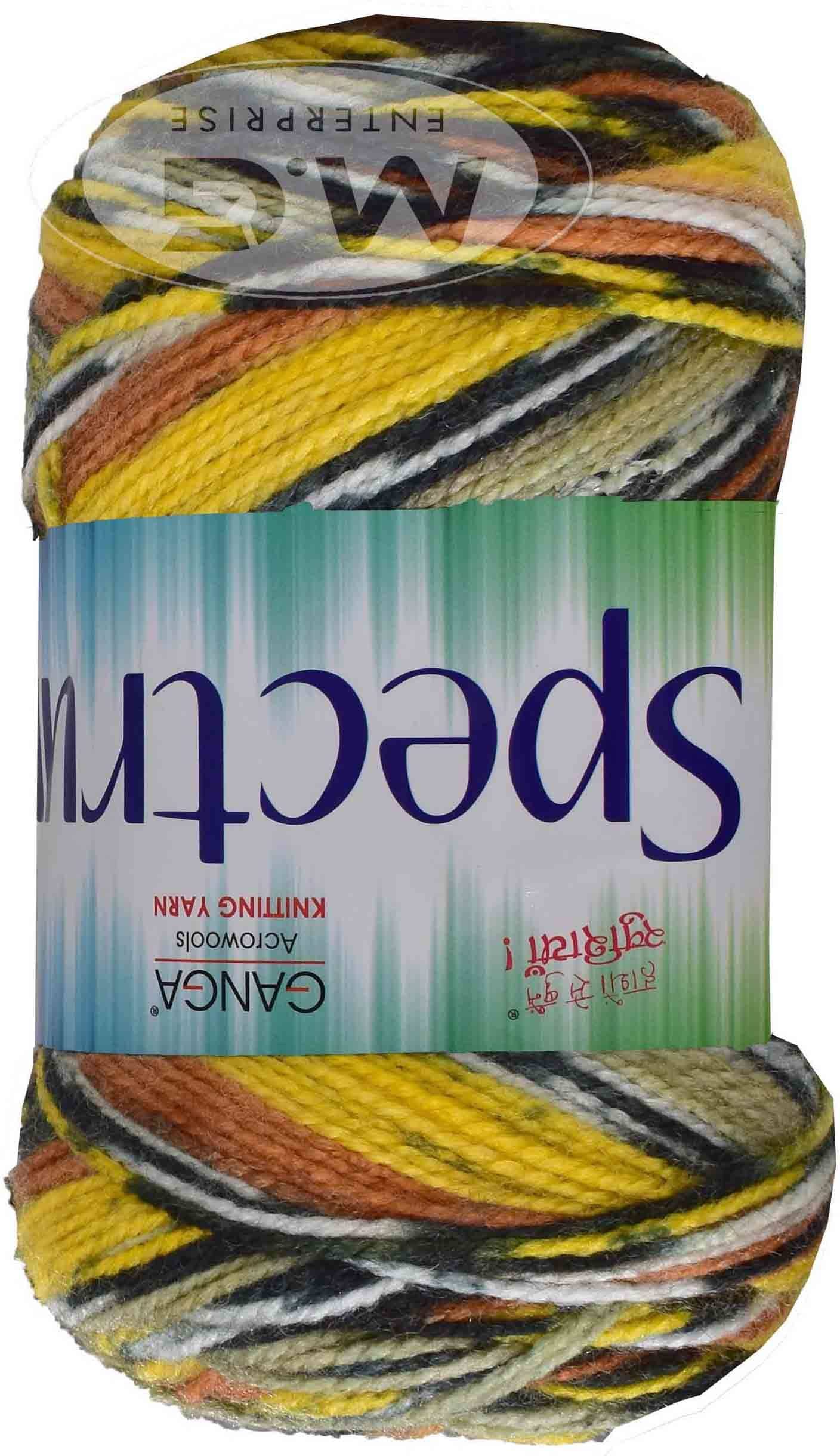     			Spectrum Ugadi (400 gm)  Wool Ball Hand knitting wool / Art Craft soft fingering crochet hook yarn, needle knitting , With Needle.- C DD
