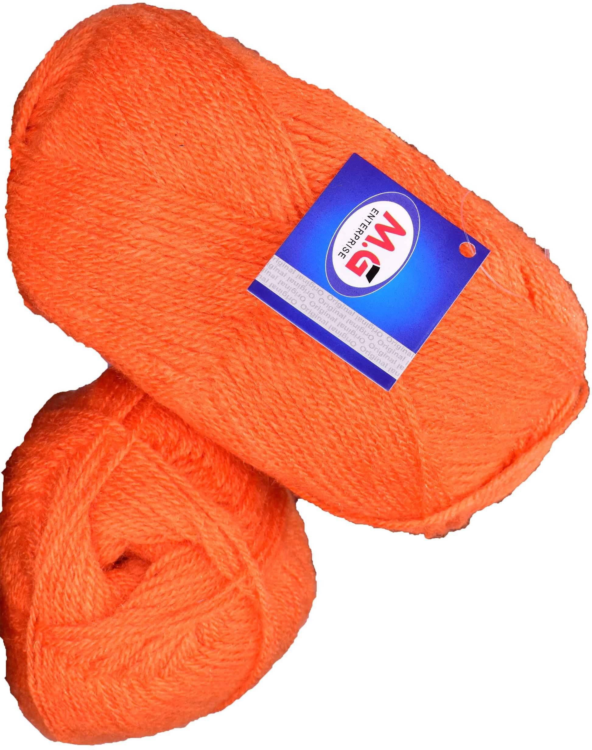     			Sunrise Orange (200 gm)  Wool Ball Hand knitting wool / Art Craft soft fingering crochet hook yarn, needle knitting yarn thread dye R SA