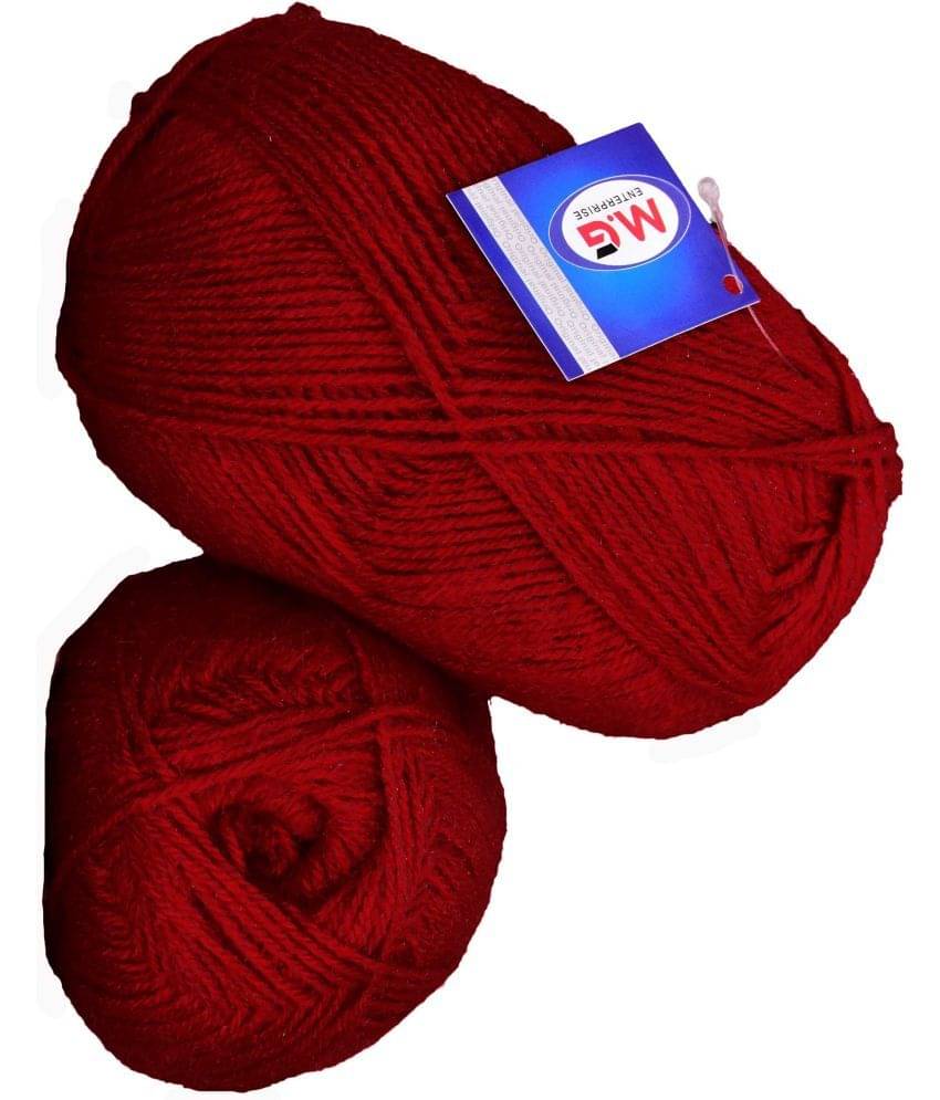     			Sunrise Red (200 gm)  Wool Ball Hand knitting wool / Art Craft soft fingering crochet hook yarn, needle knitting yarn thread dye U VA