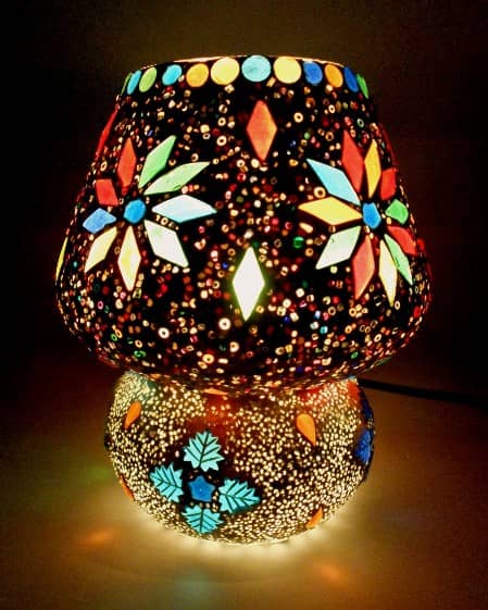 Susajjit Decor Multicolor Decorative Table Lamp ( Pack of 1 )