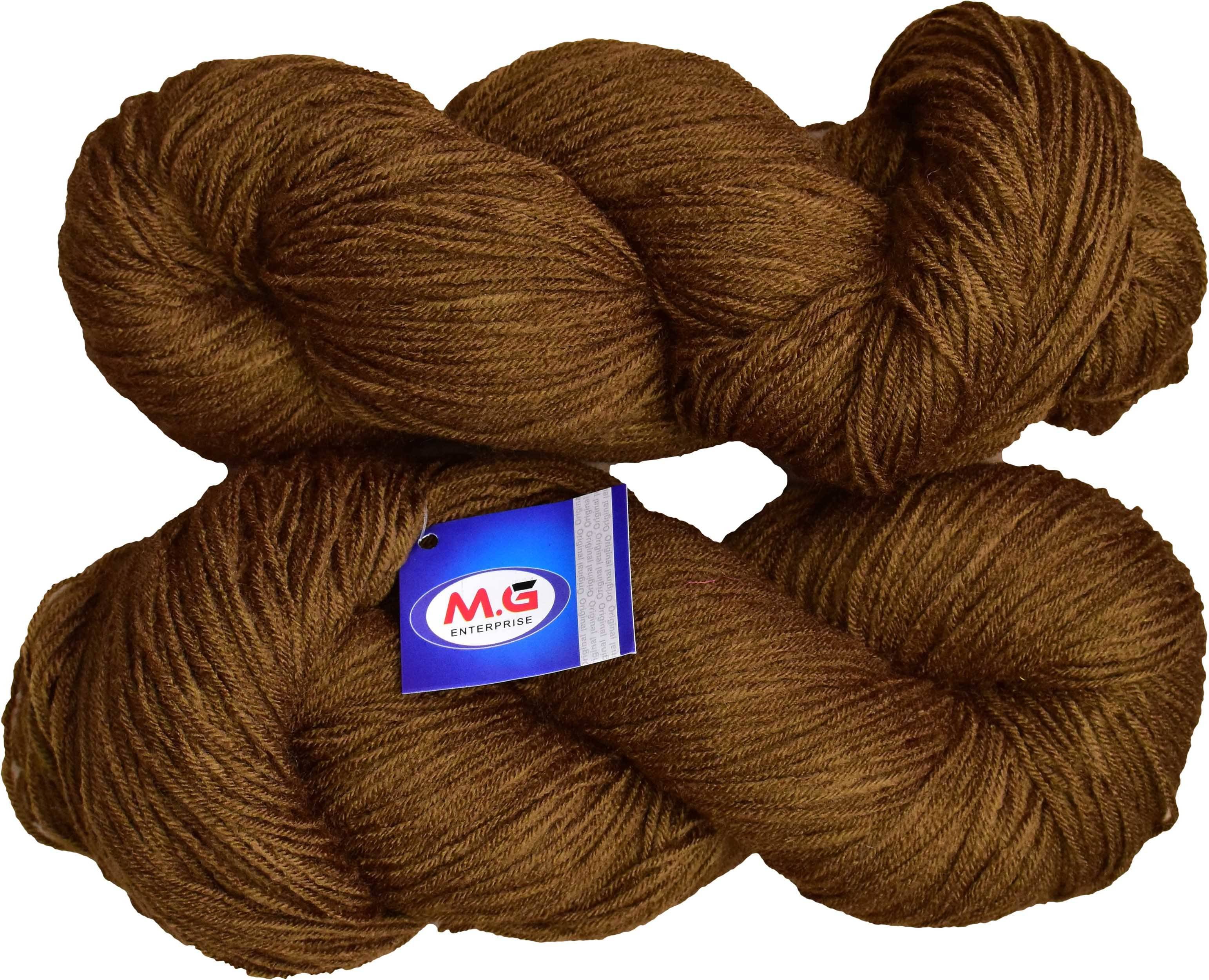     			Tin Tin Coffee (200 gm)  Wool Hank Hand knitting wool / Art Craft soft fingering crochet hook yarn, needle knitting yarn thread dye L ME