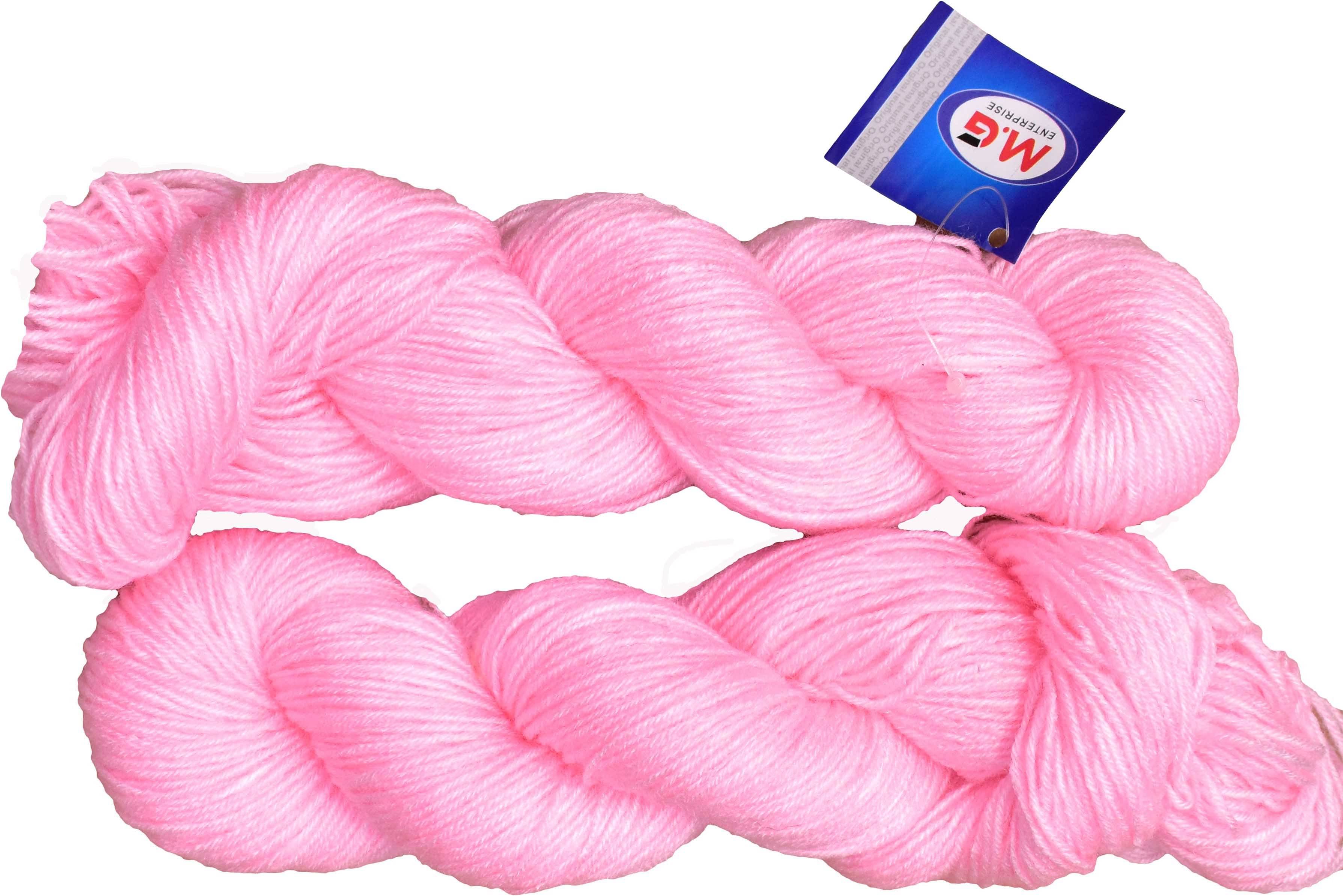     			Tin Tin Pink (200 gm)  Wool Hank Hand knitting wool / Art Craft soft fingering crochet hook yarn, needle knitting yarn thread dyed