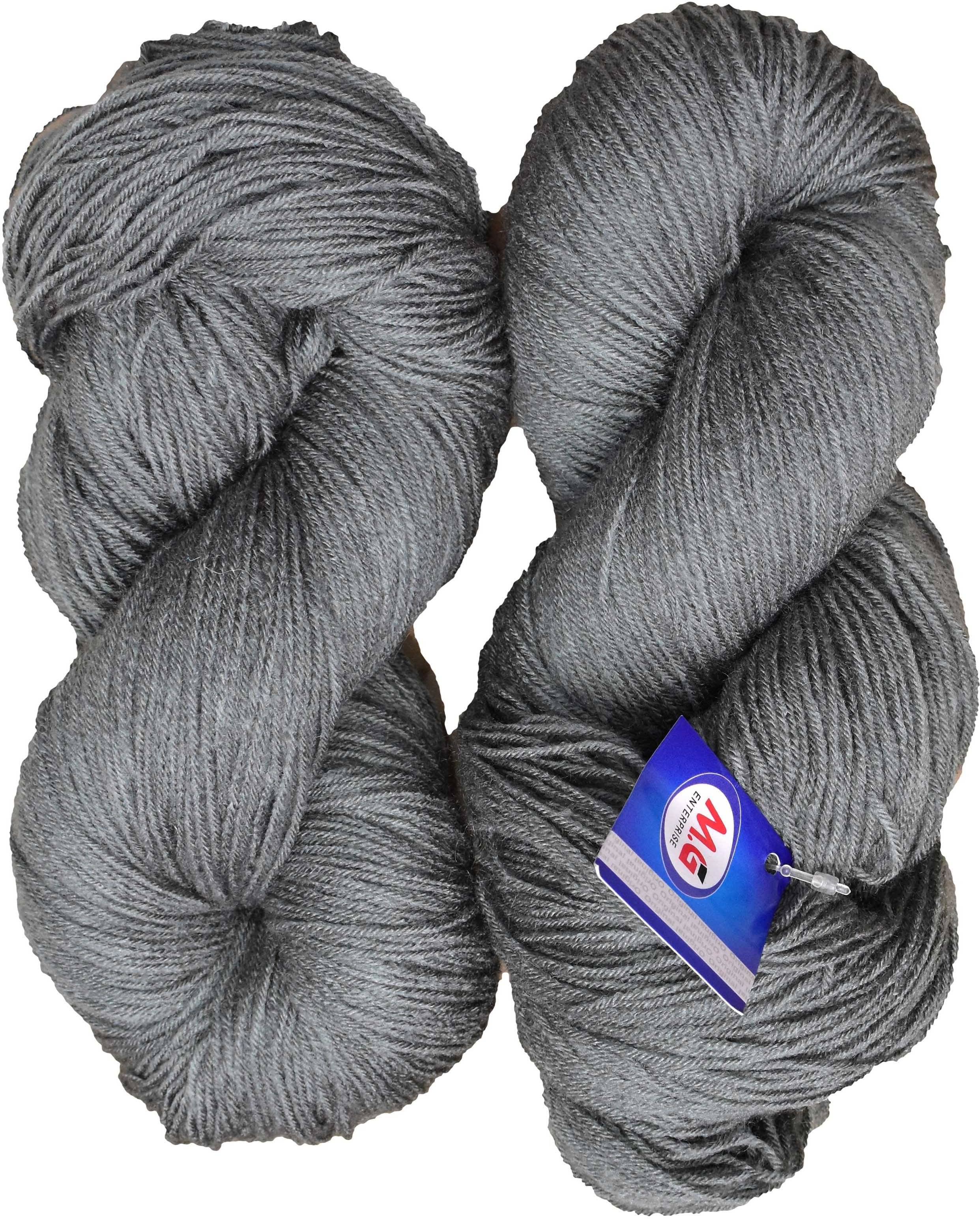     			Tin Tin Steel Grey (300 gm)  Wool Hank Hand knitting wool / Art Craft soft fingering crochet hook yarn, needle knitting yarn thread dye Z AG